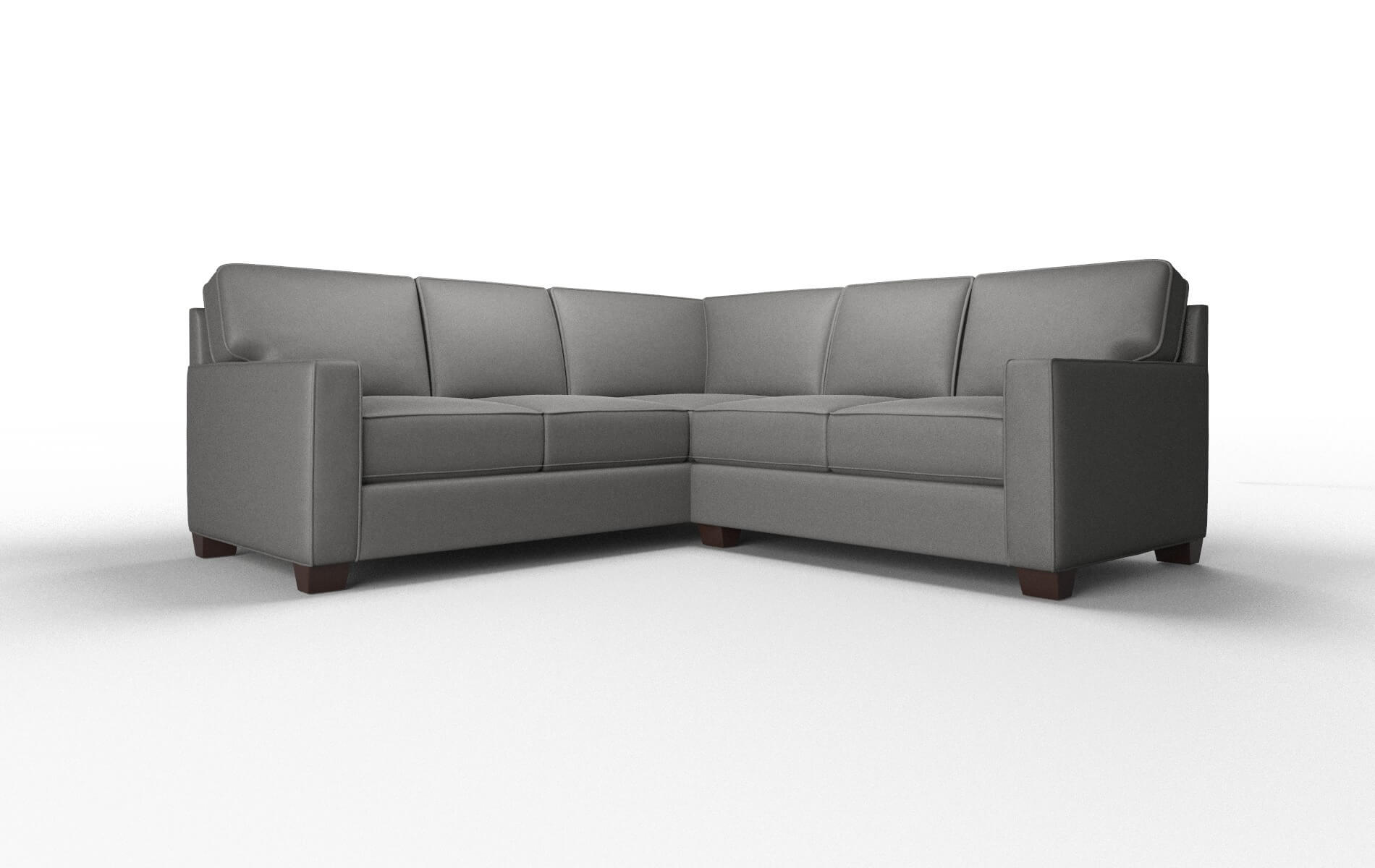 Chicago Rocket charcoal Sectional Espresso Legs  1