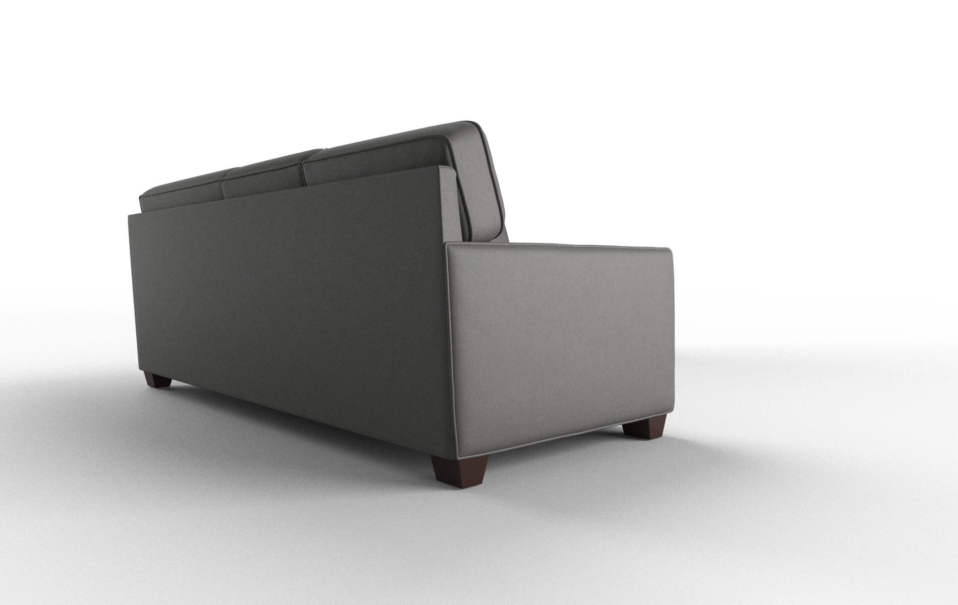 Chicago Rocket Charcoal Sectional espresso legs 3