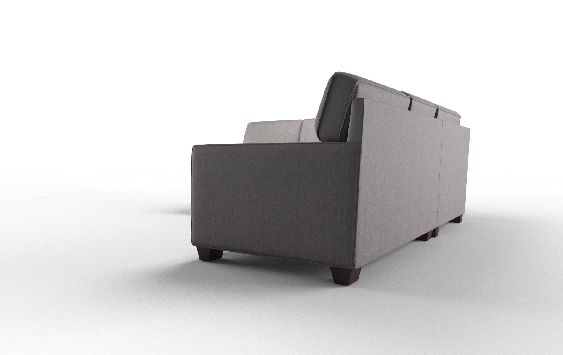 Chicago Sasha Granite Sectional espresso legs 4