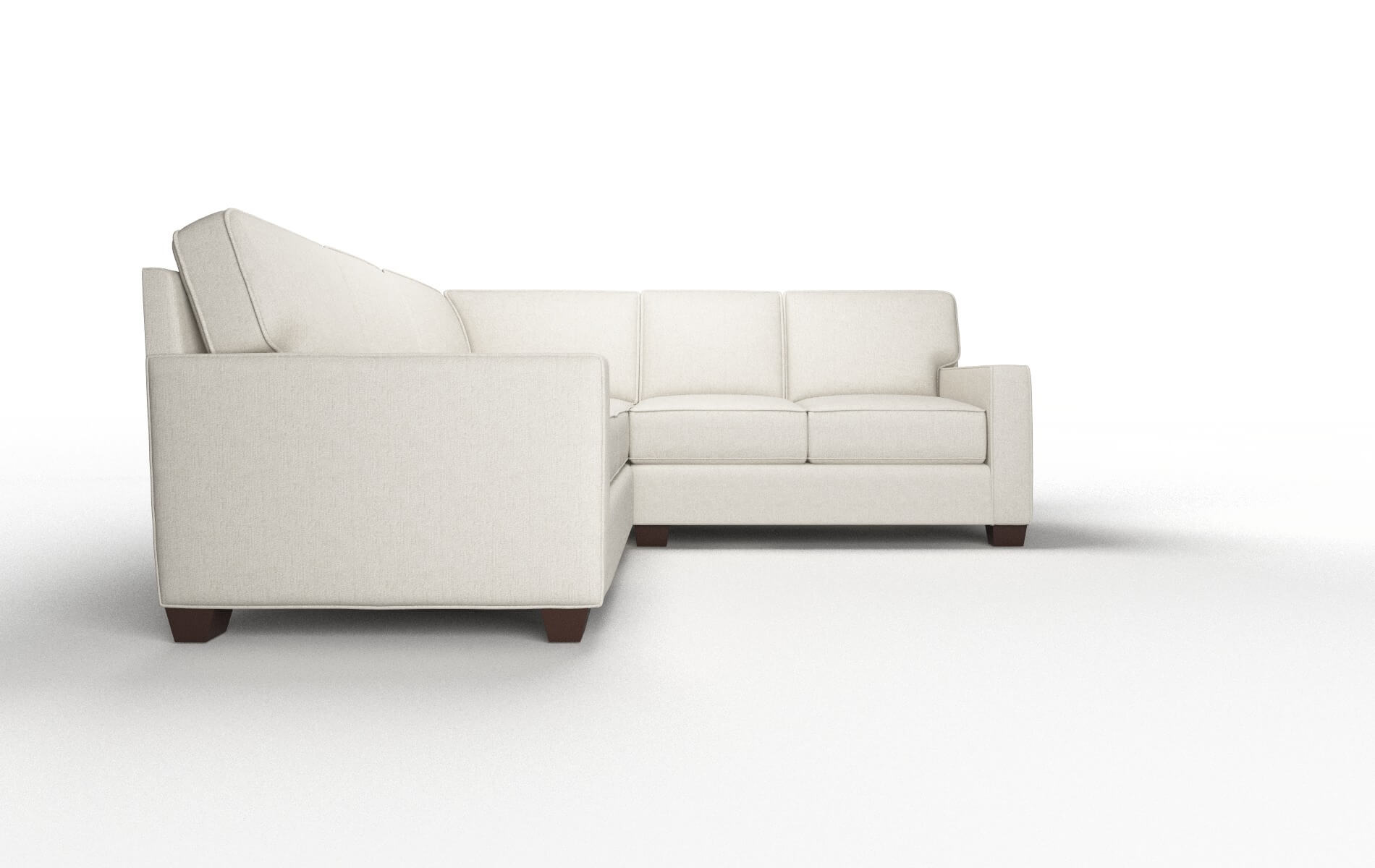 Chicago Sasha Linen Sectional espresso legs 2