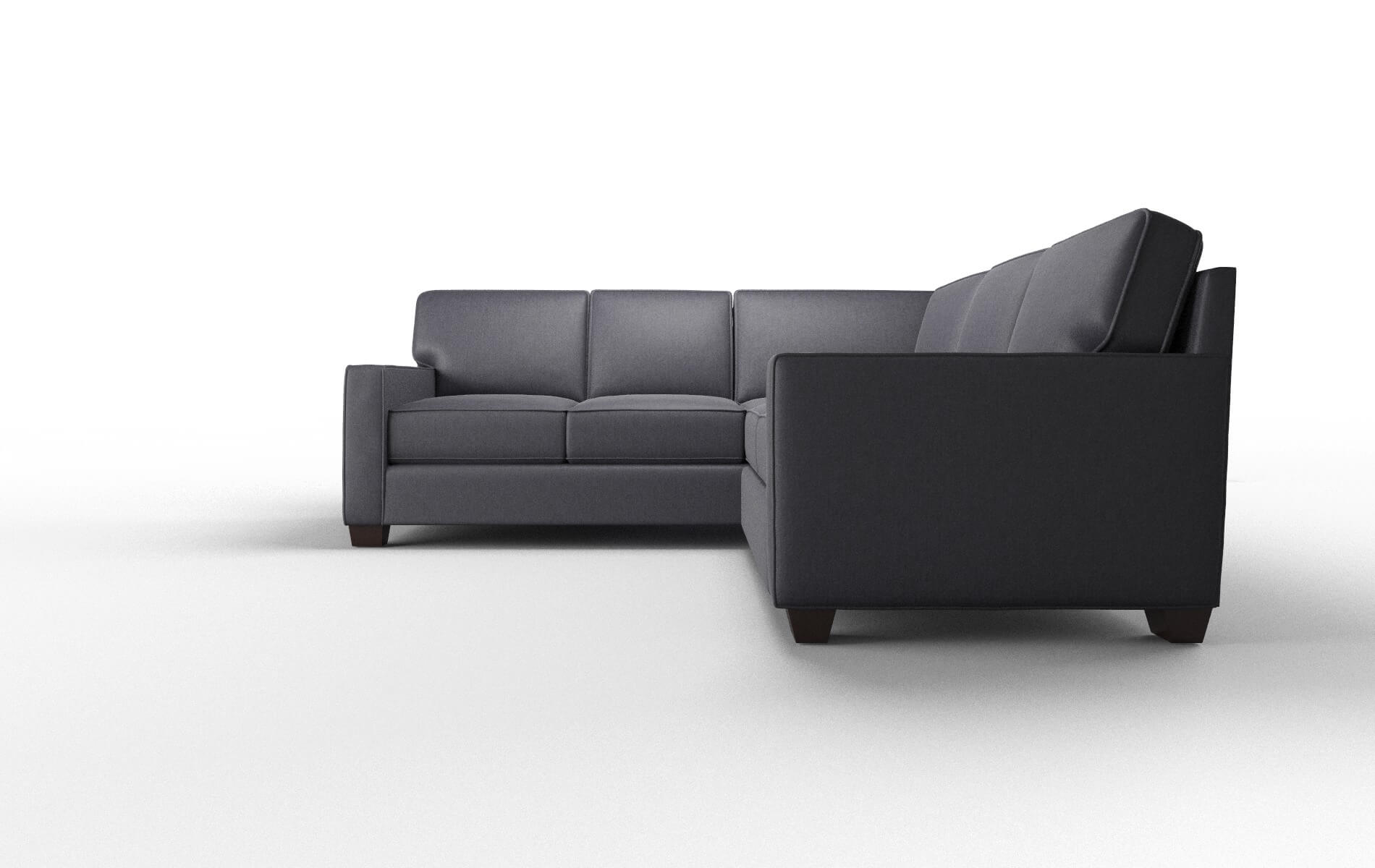 Chicago Sasha Navy Sectional espresso legs 5