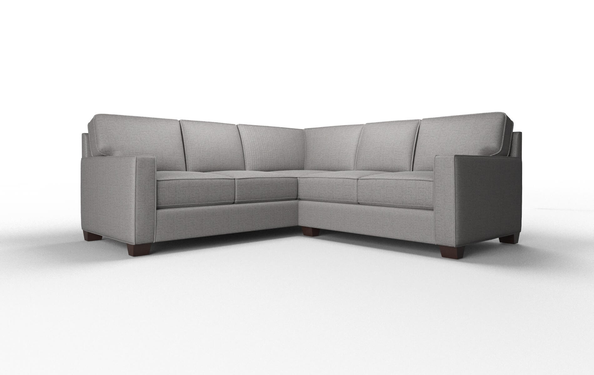 Chicago Terrain Oatmeal Sectional espresso legs 1