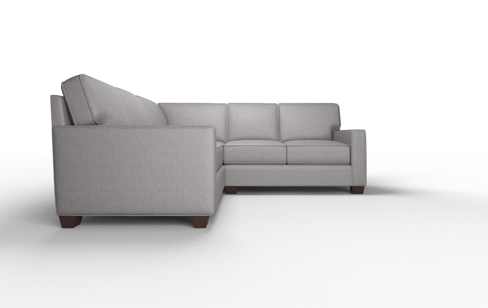 Chicago Terrain Oatmeal Sectional espresso legs 2