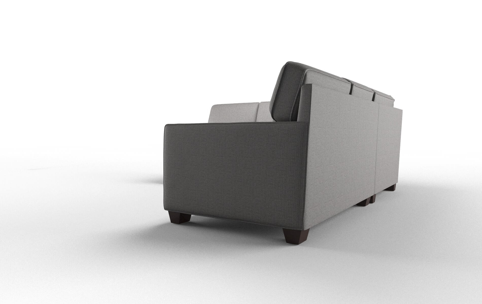 Chicago Terrain Oatmeal Sectional espresso legs 4