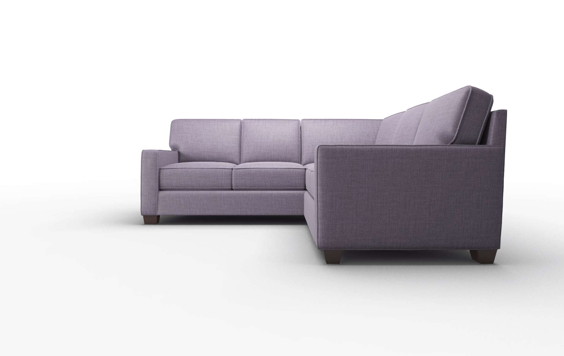 Chicago Tess Blackberry Sectional espresso legs 5