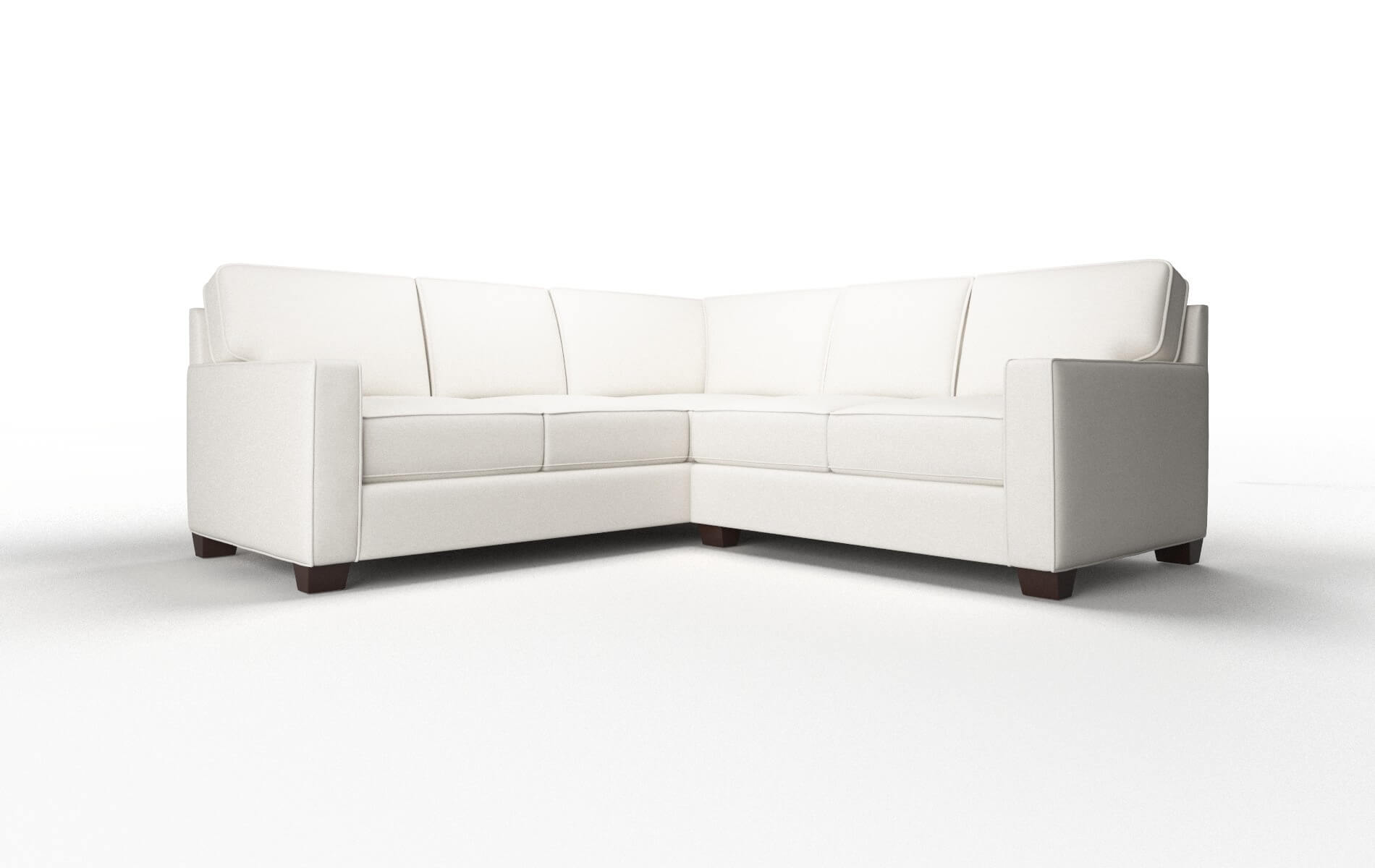 Chicago Venice eggshell Sectional Espresso Legs  1
