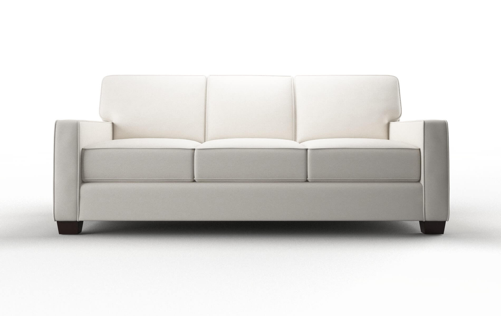 Chicago Venice eggshell Sofa Espresso Legs  1