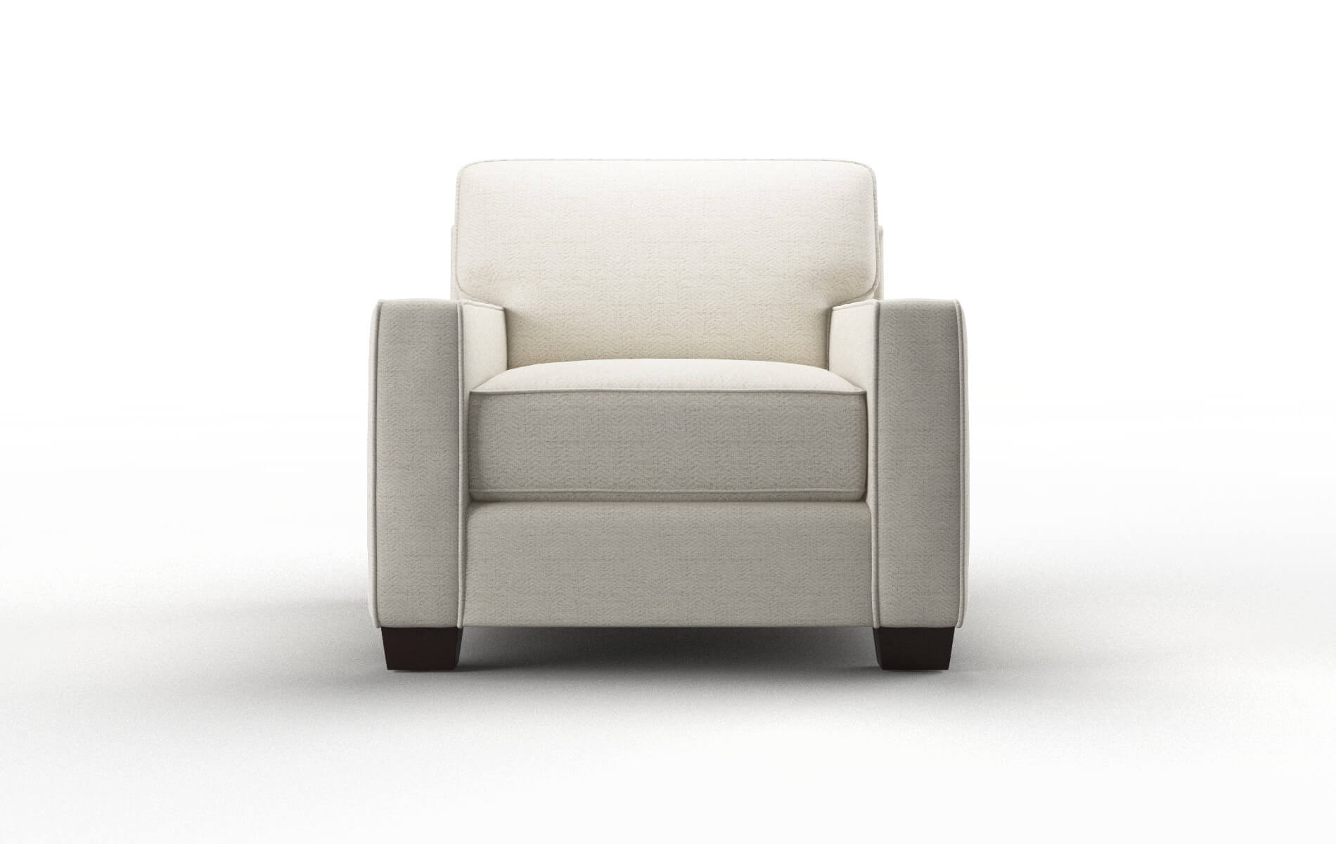 Chicago Venus Cream Chair espresso legs 1