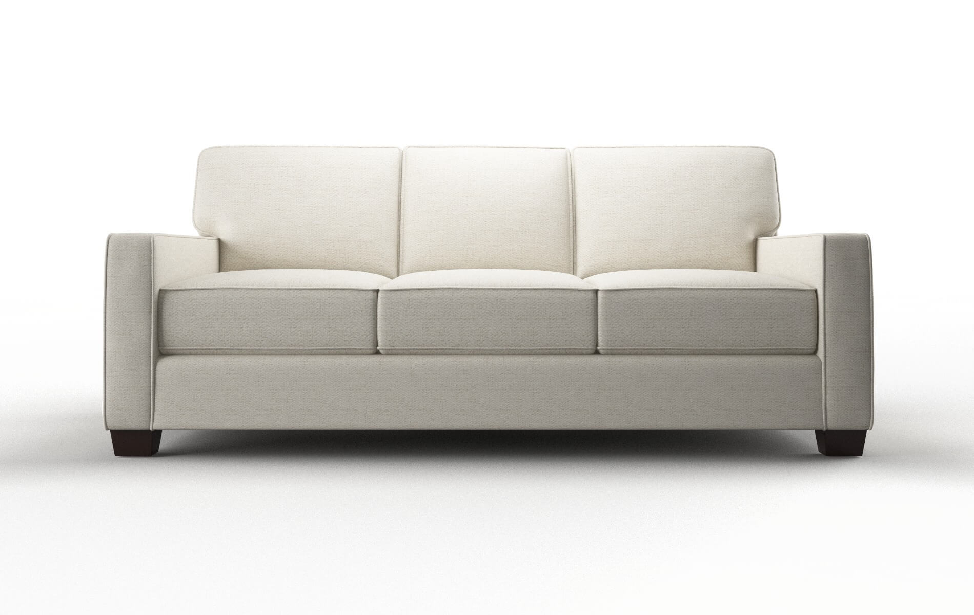 Chicago Venus Cream Sofa espresso legs 1