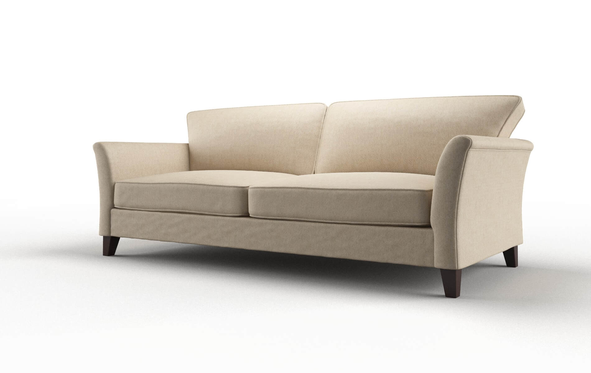 Cologne Avenger Burlap Sofa espresso legs 4