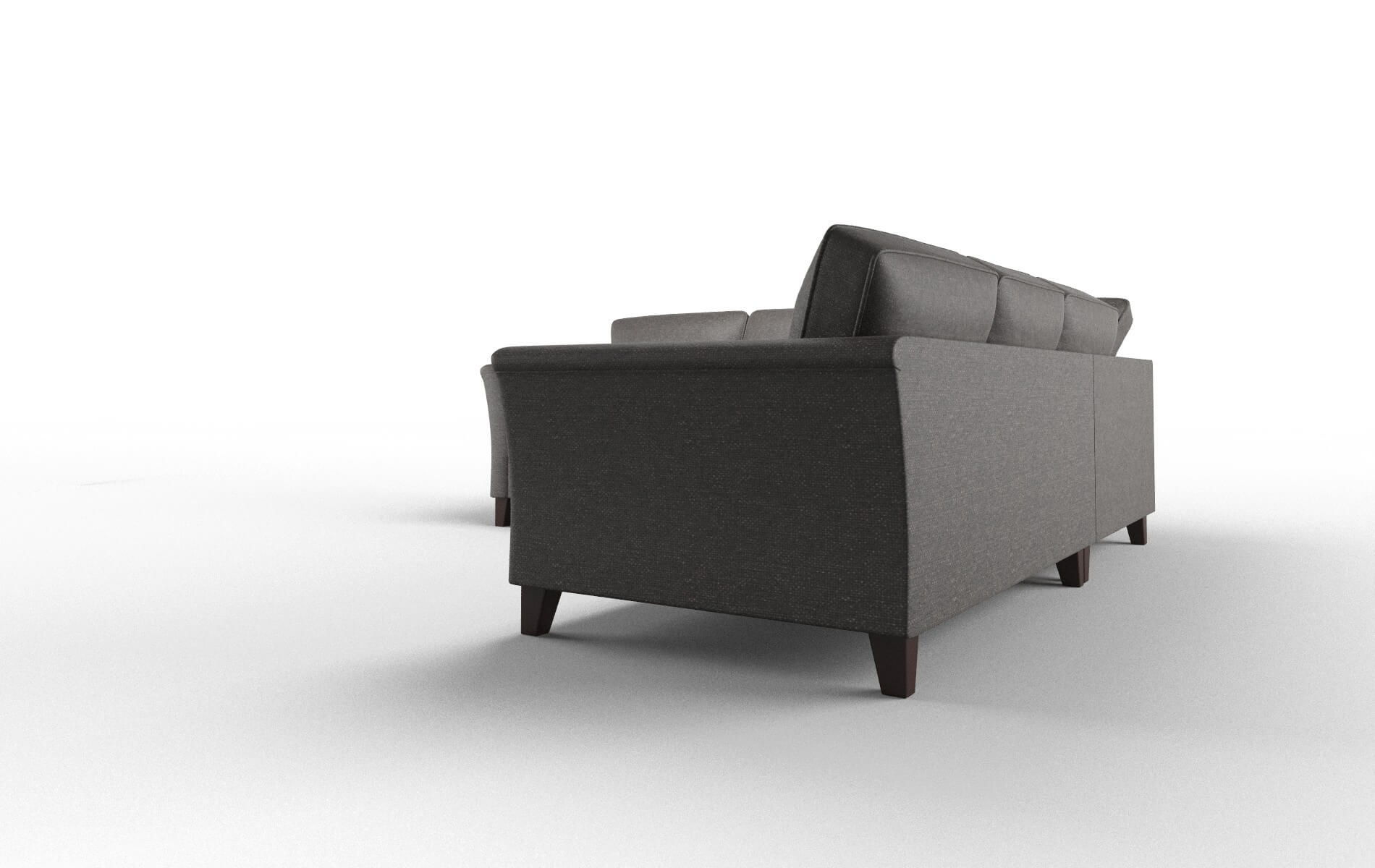 Cologne Avenger Denim Sectional espresso legs 4