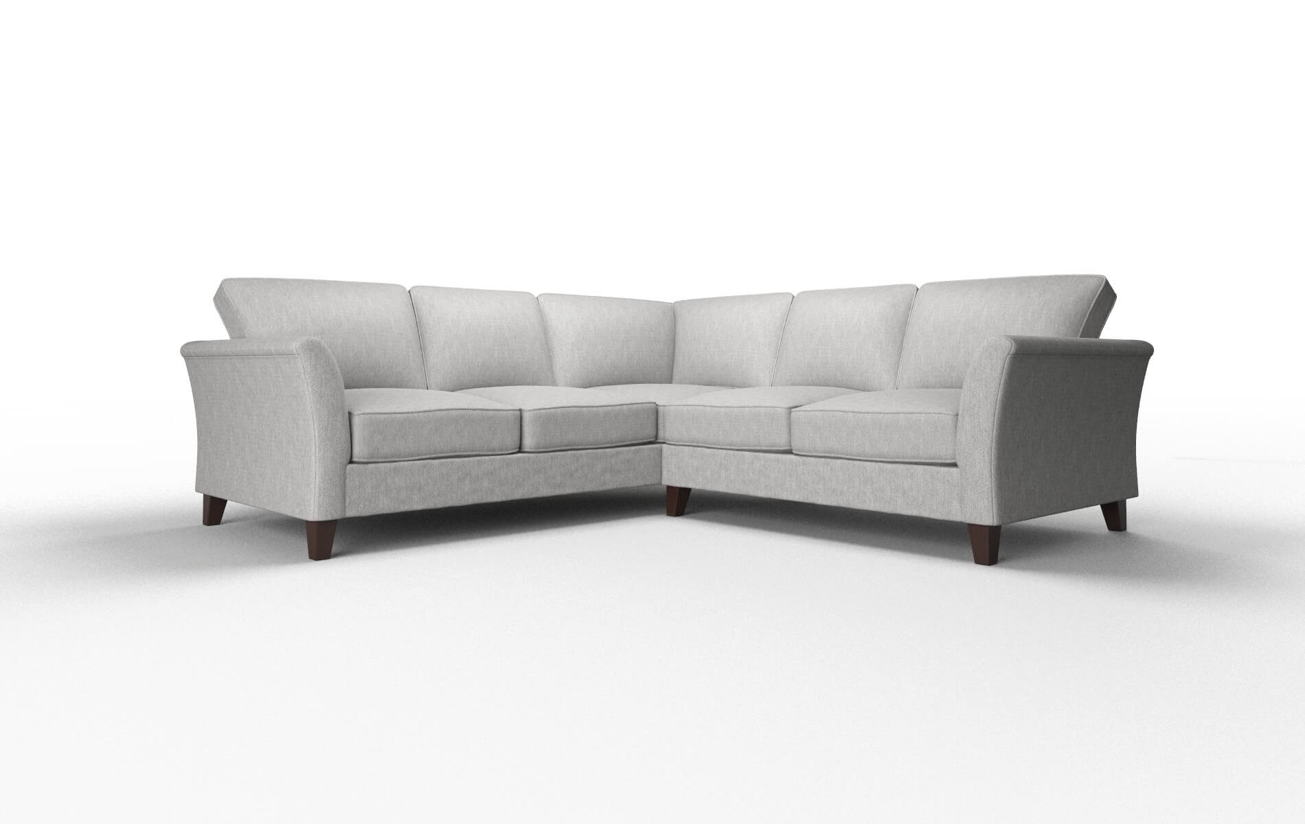 Cologne Bungalow graphite Sectional Espresso Legs  1