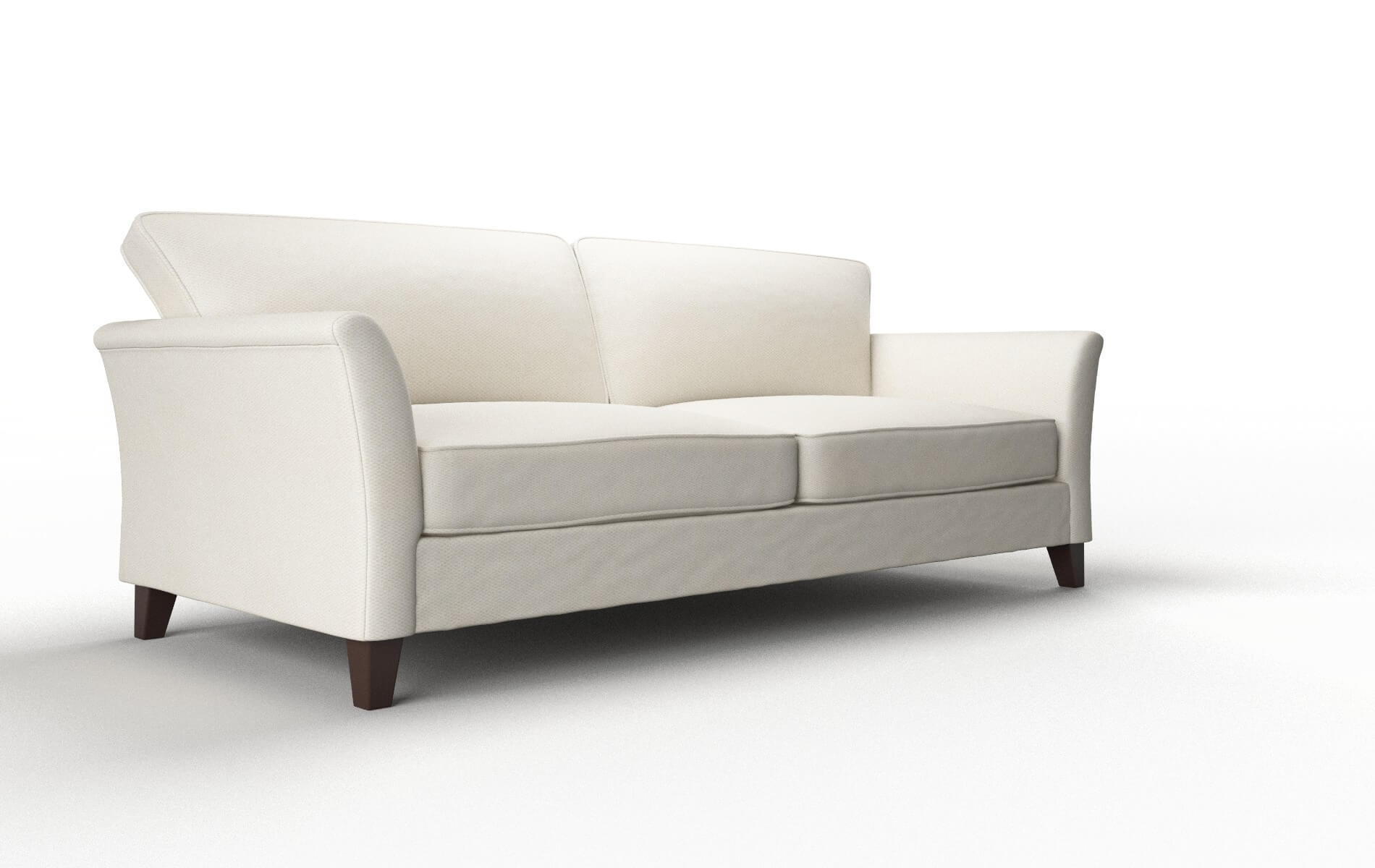Cologne Bungalow Ivory Sofa espresso legs 2