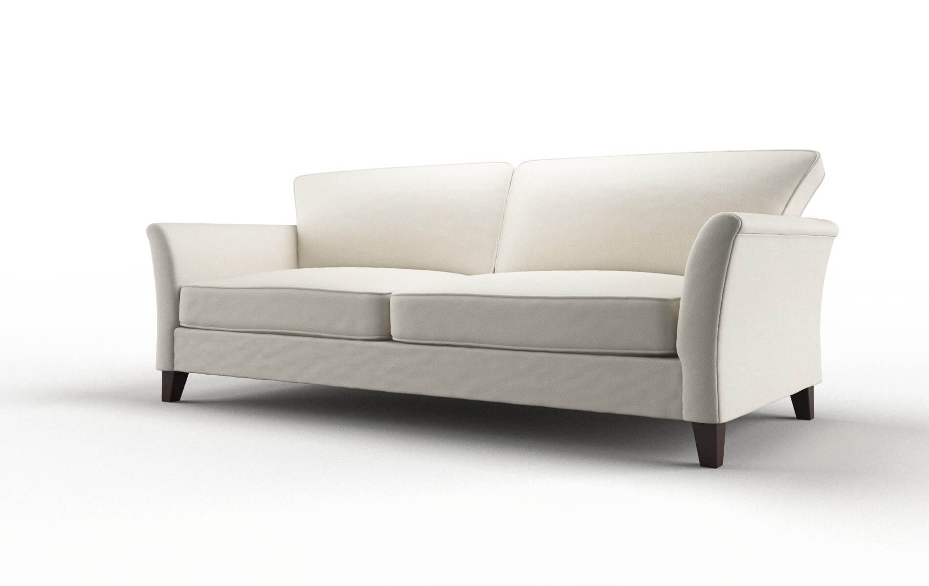 Cologne Bungalow Ivory Sofa espresso legs 4