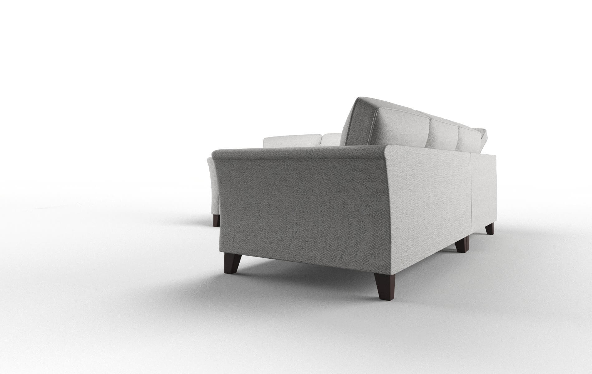 Cologne Catalina Silver Sectional espresso legs 4