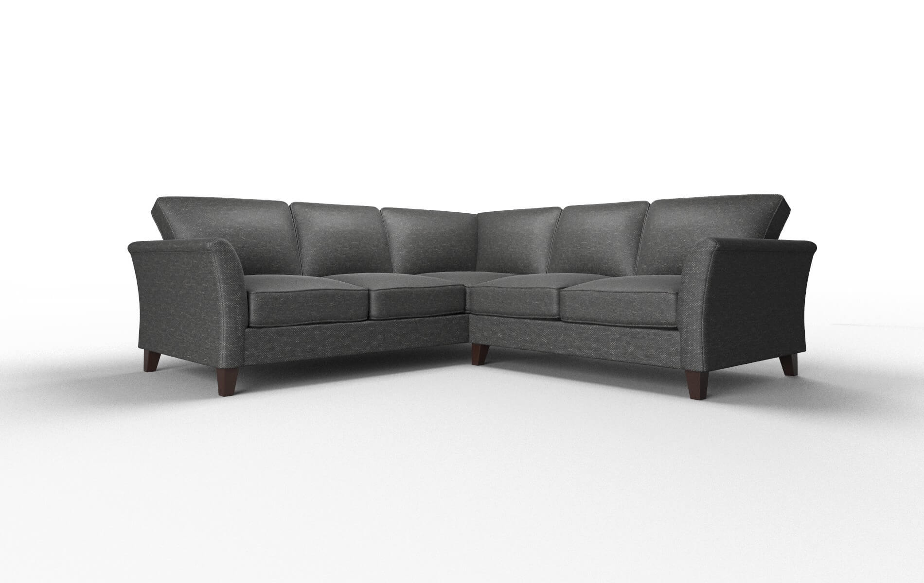 Cologne Chance denim Sectional Espresso Legs  1