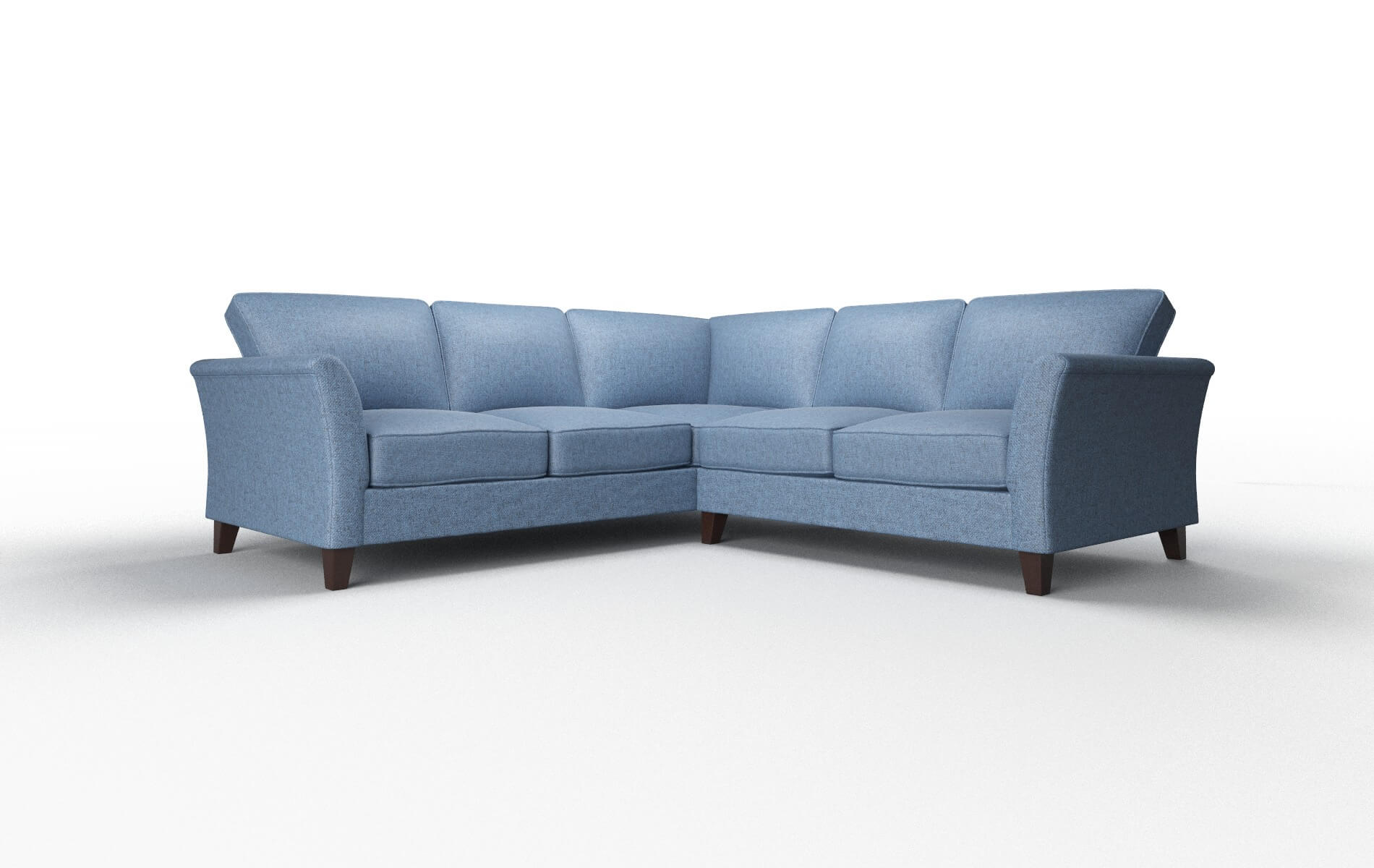 Cologne Clyde Deep_ocean Sectional espresso legs 1