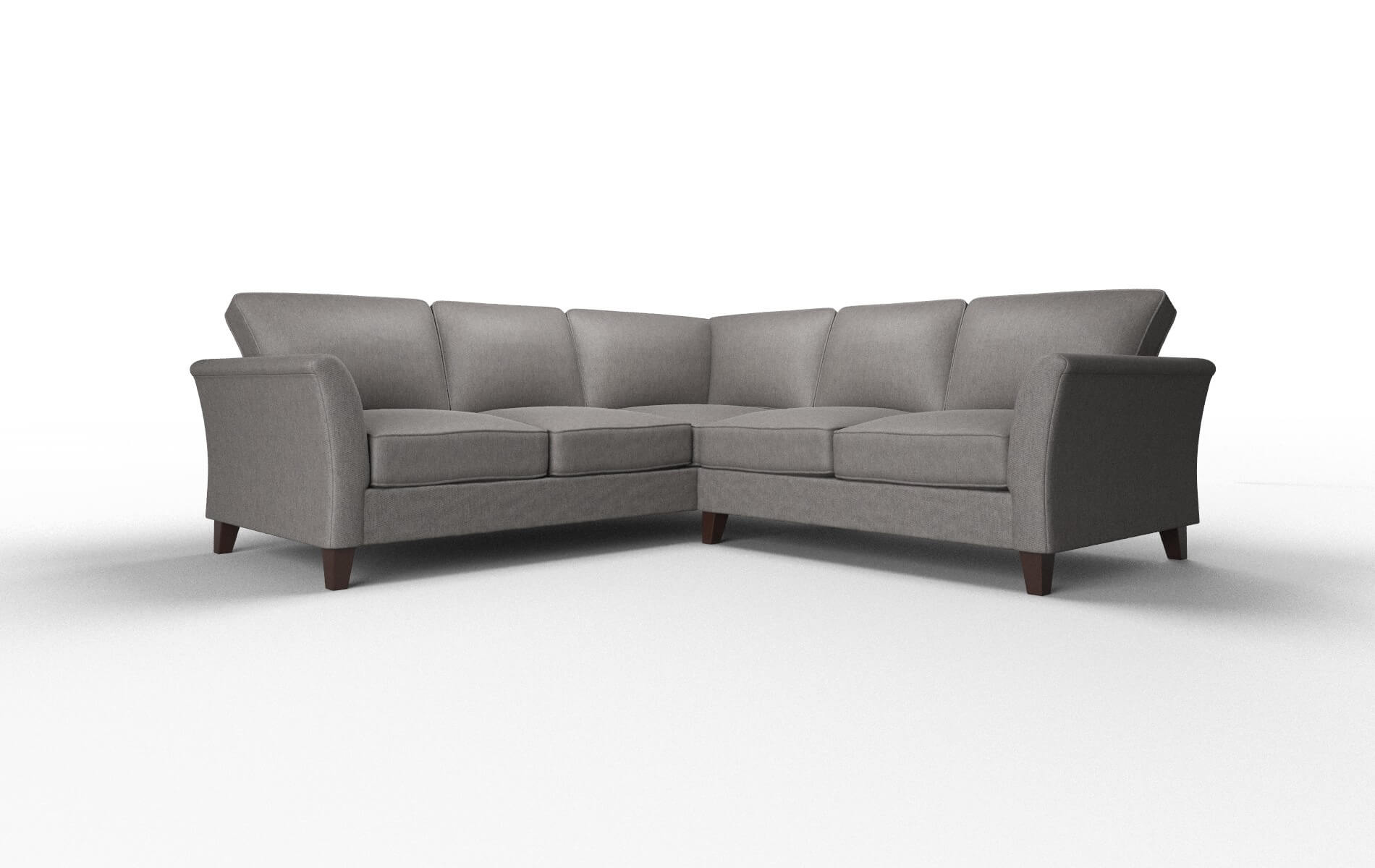 Cologne Cosmo Charcoal Sectional espresso legs 1