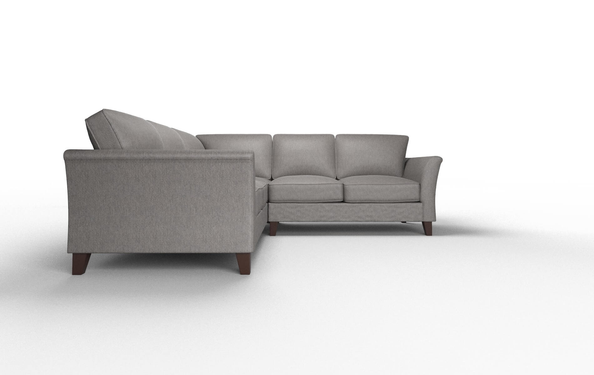 Cologne Cosmo Charcoal Sectional espresso legs 2