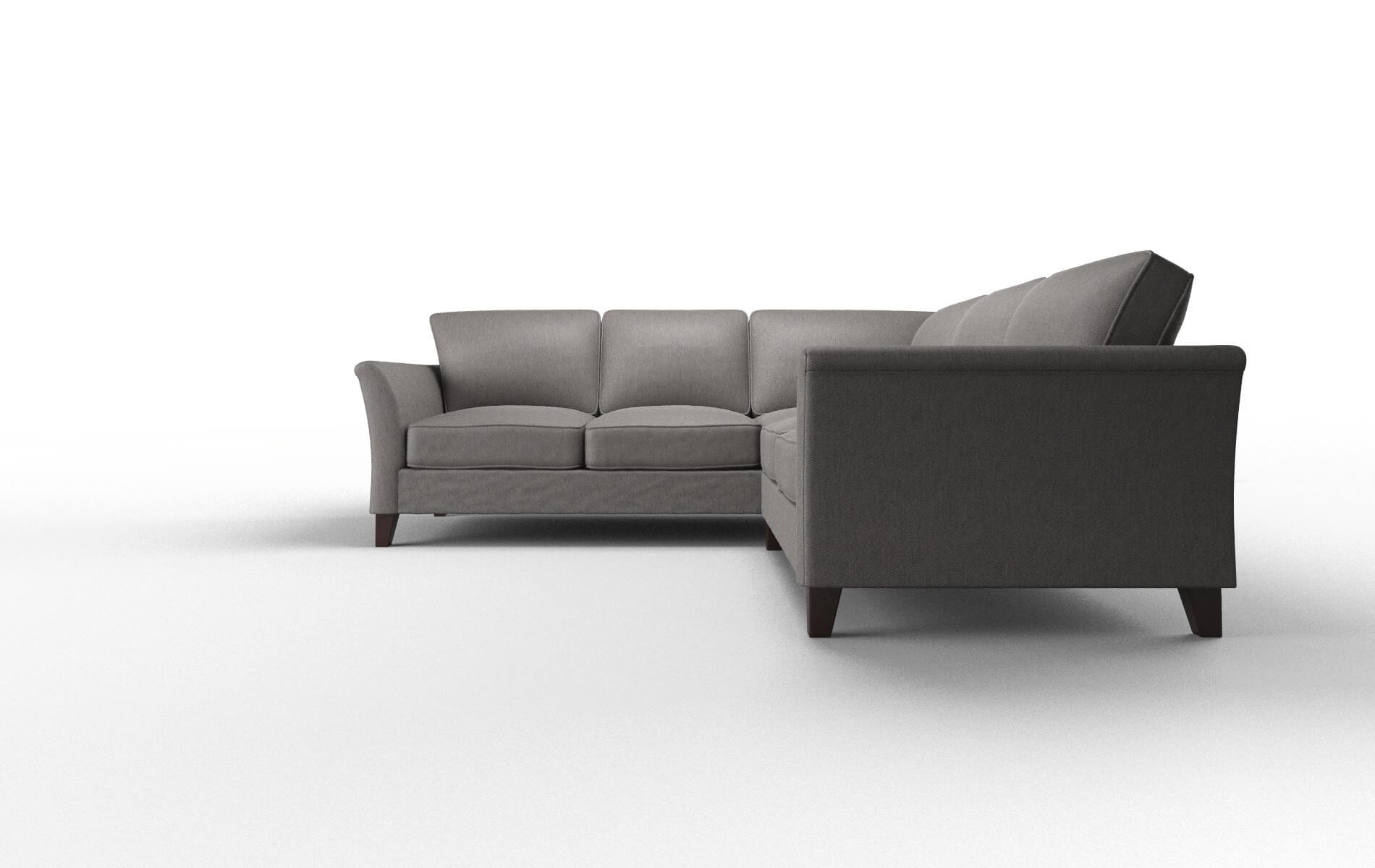 Cologne Cosmo Charcoal Sectional espresso legs 5