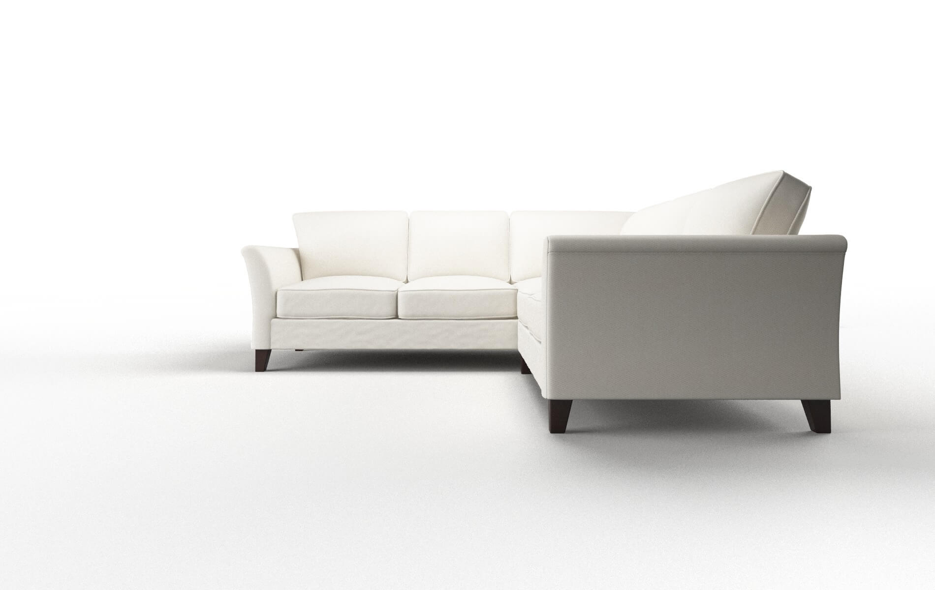 Cologne Cosmo Ivory Sectional espresso legs 5