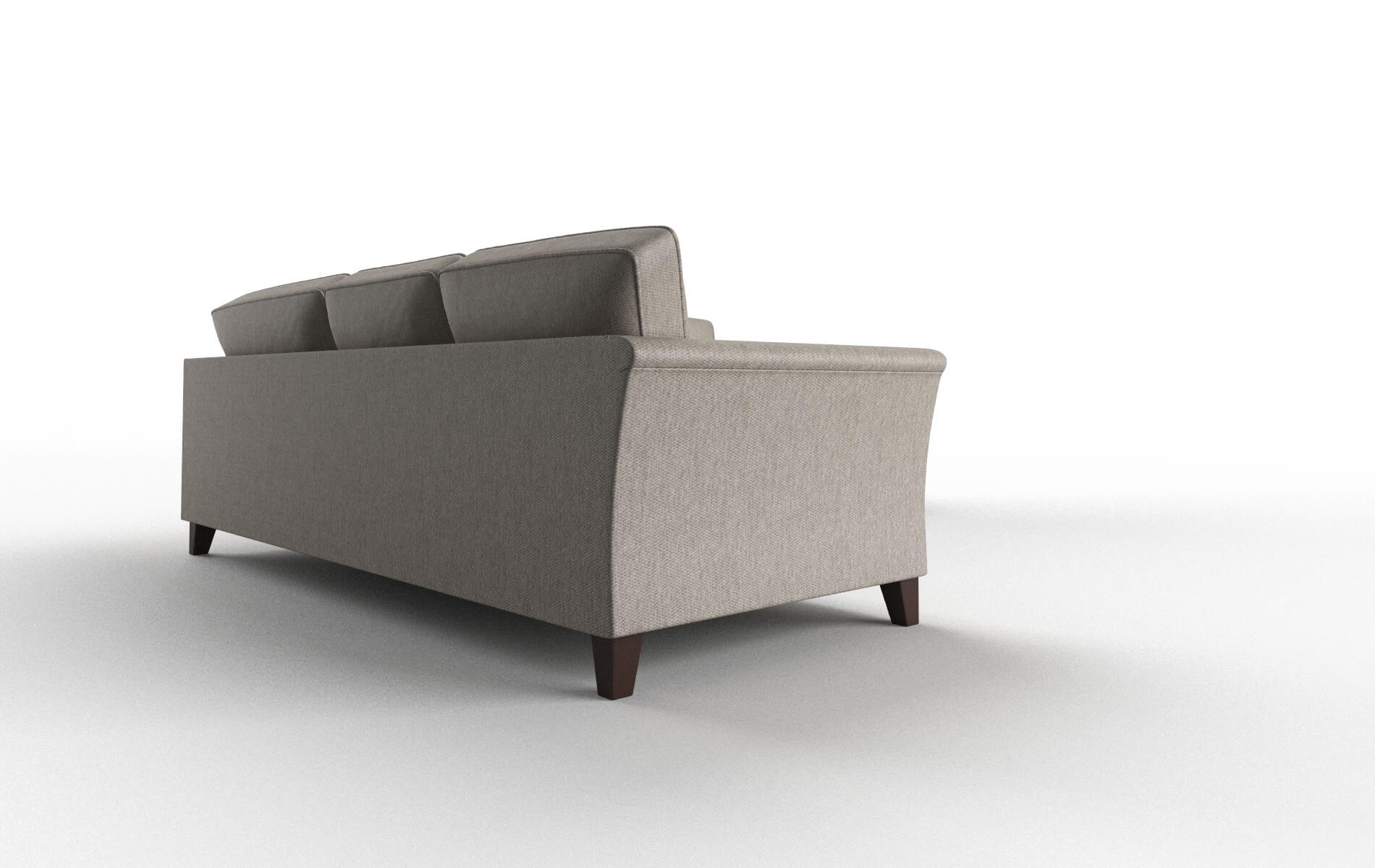 Cologne Cosmo Taupe Sectional espresso legs 3