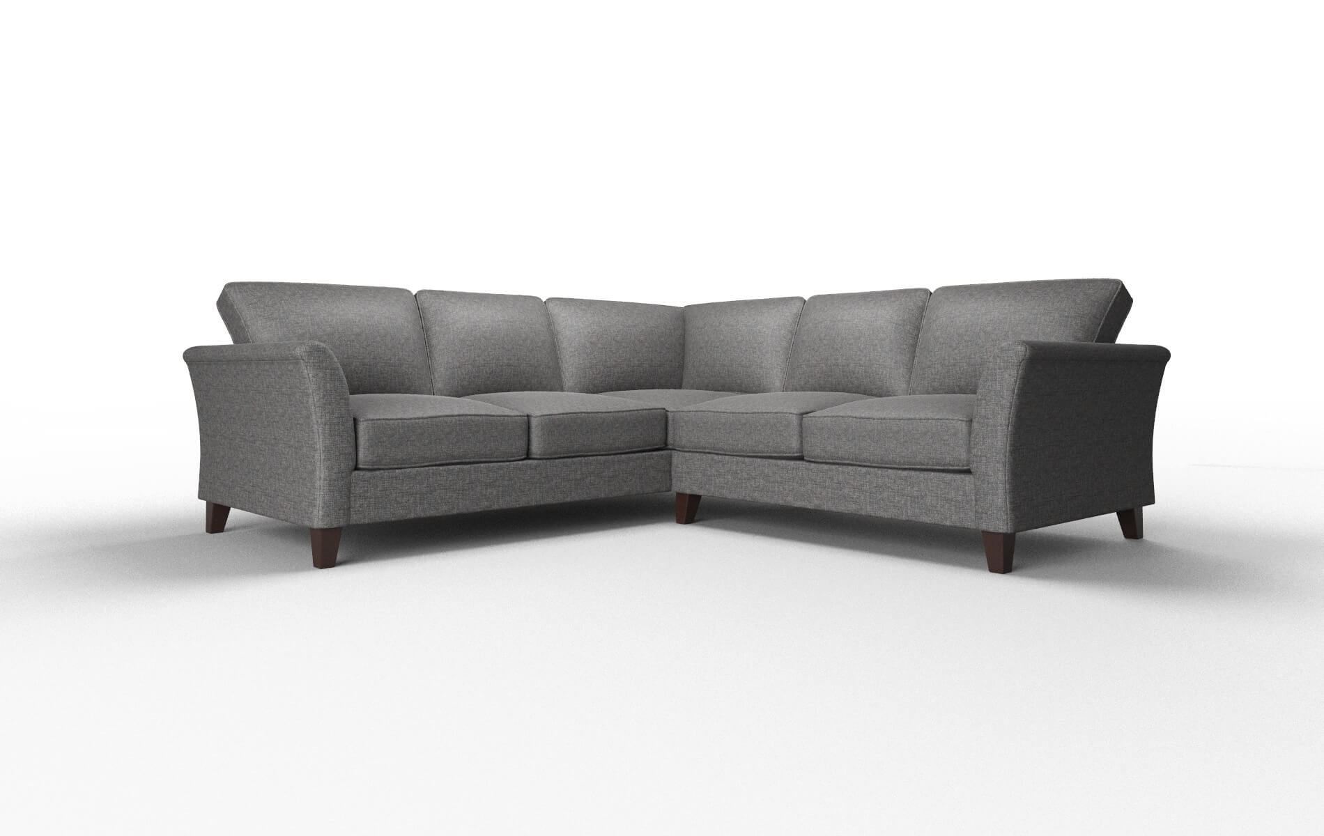 Cologne Insight Charcoal Sectional espresso legs 1