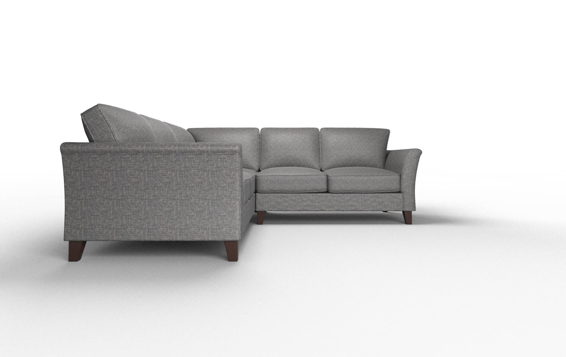 Cologne Insight Charcoal Sectional espresso legs 2