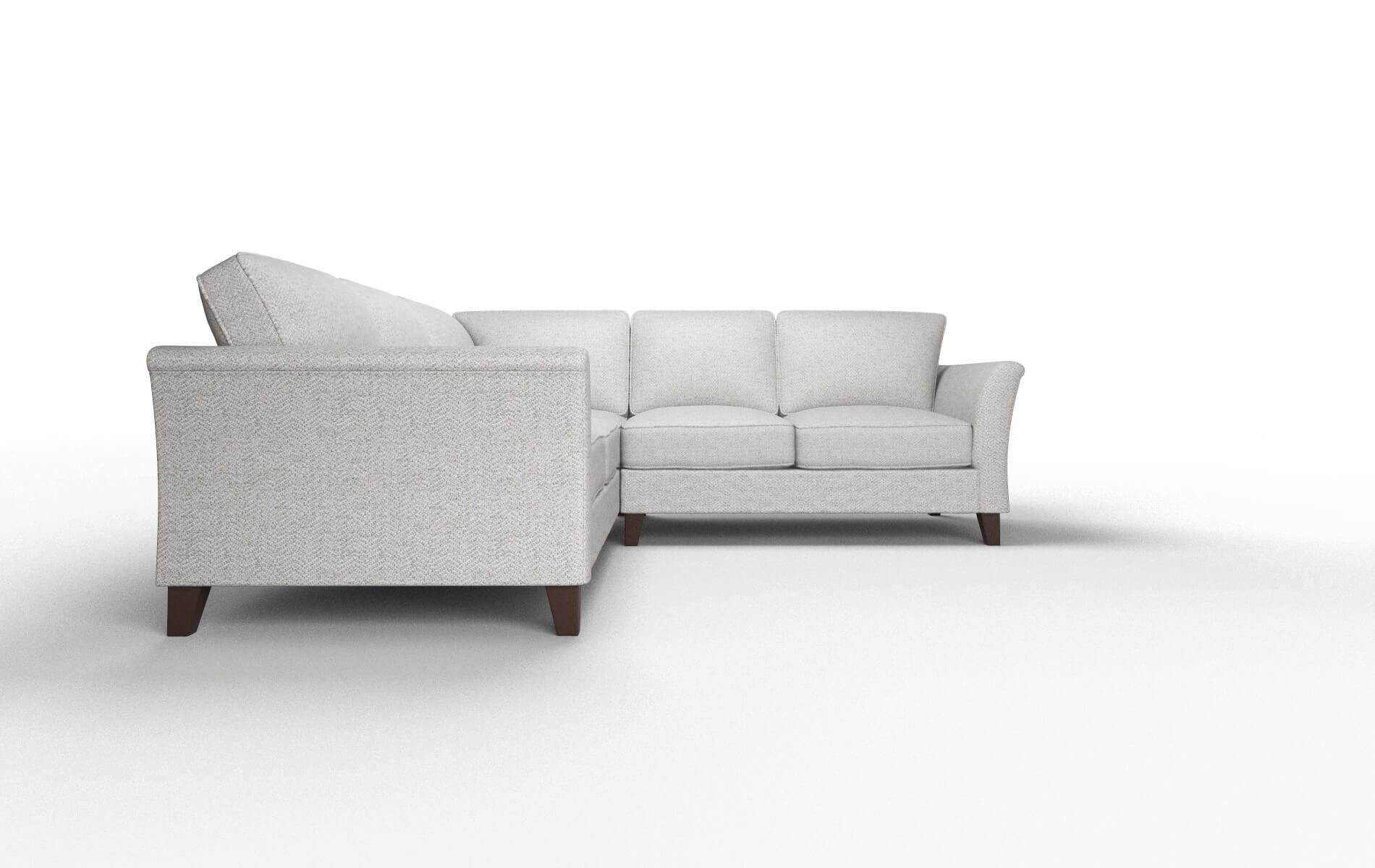 Cologne Malibu Dove Sectional espresso legs 2