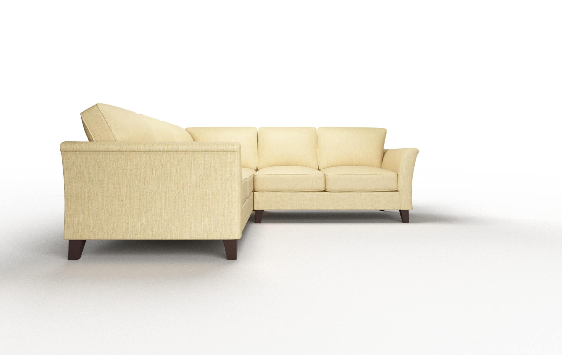 Cologne Malibu Maize Sectional espresso legs 2