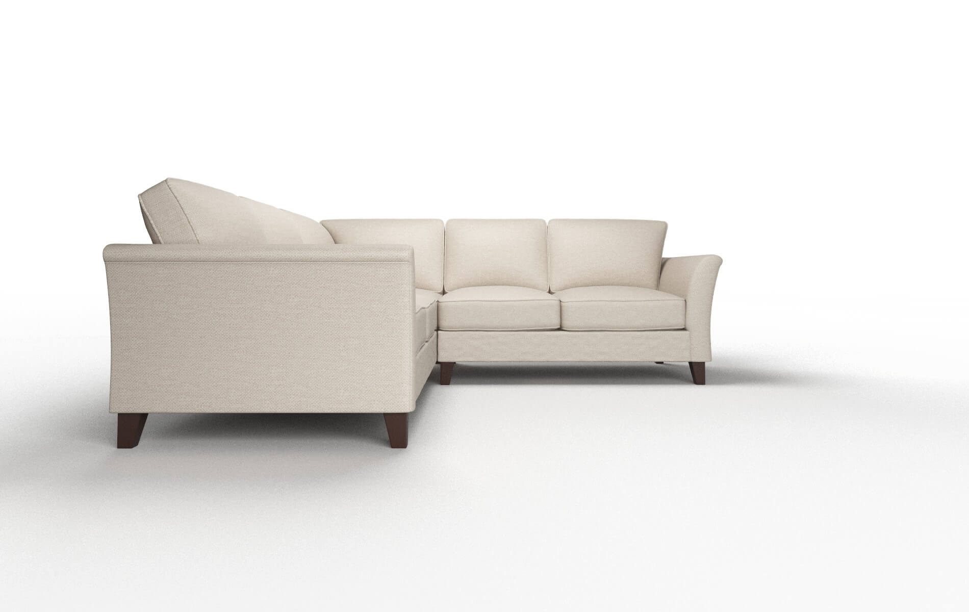 Cologne Naples Almond Sectional espresso legs 2