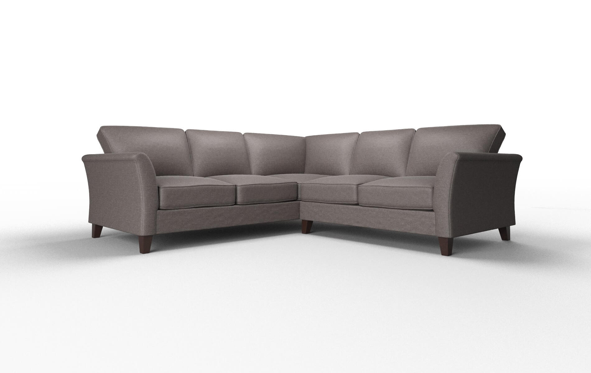 Cologne Oscar chocolate Sectional Espresso Legs  1