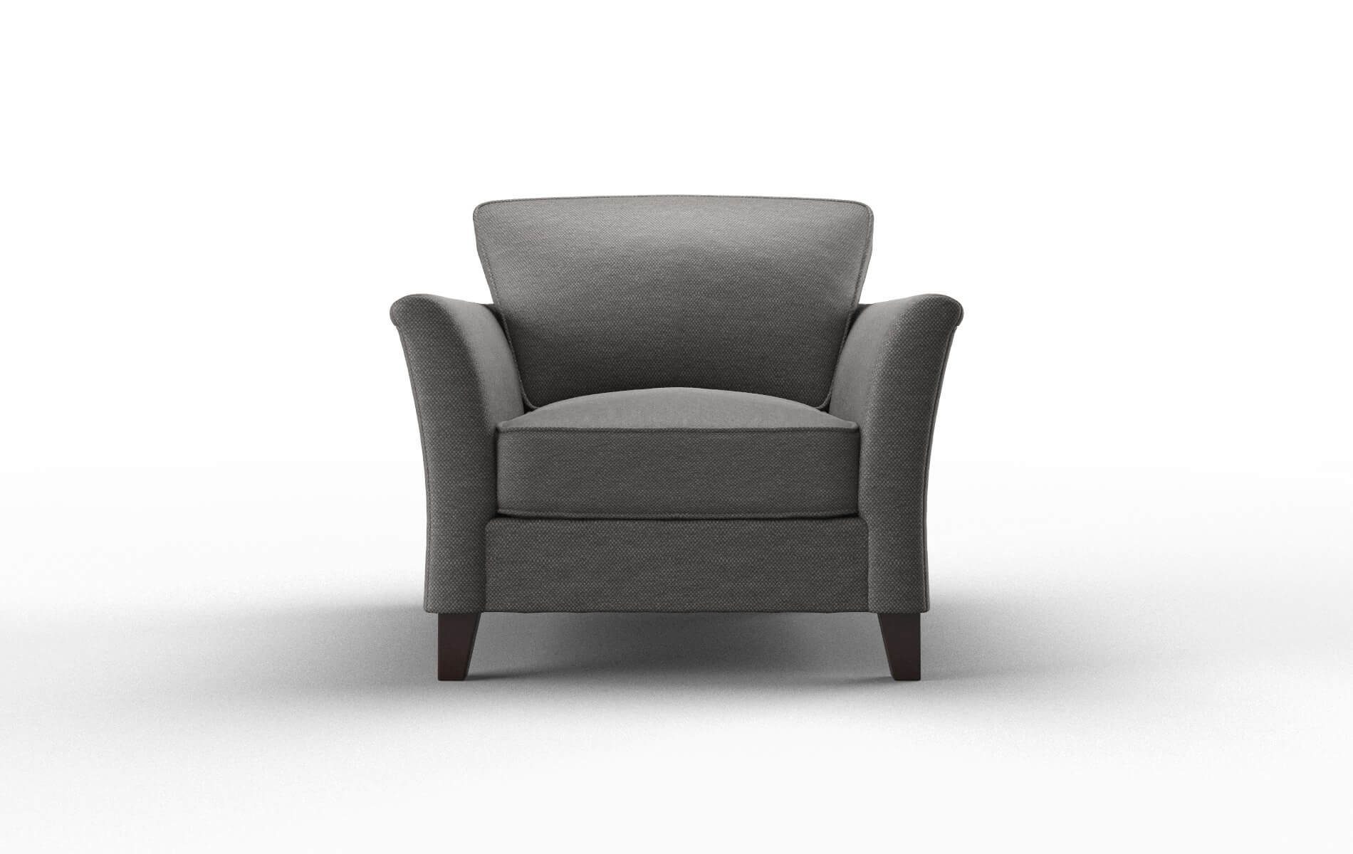 Cologne Oscar Grey Chair espresso legs 1