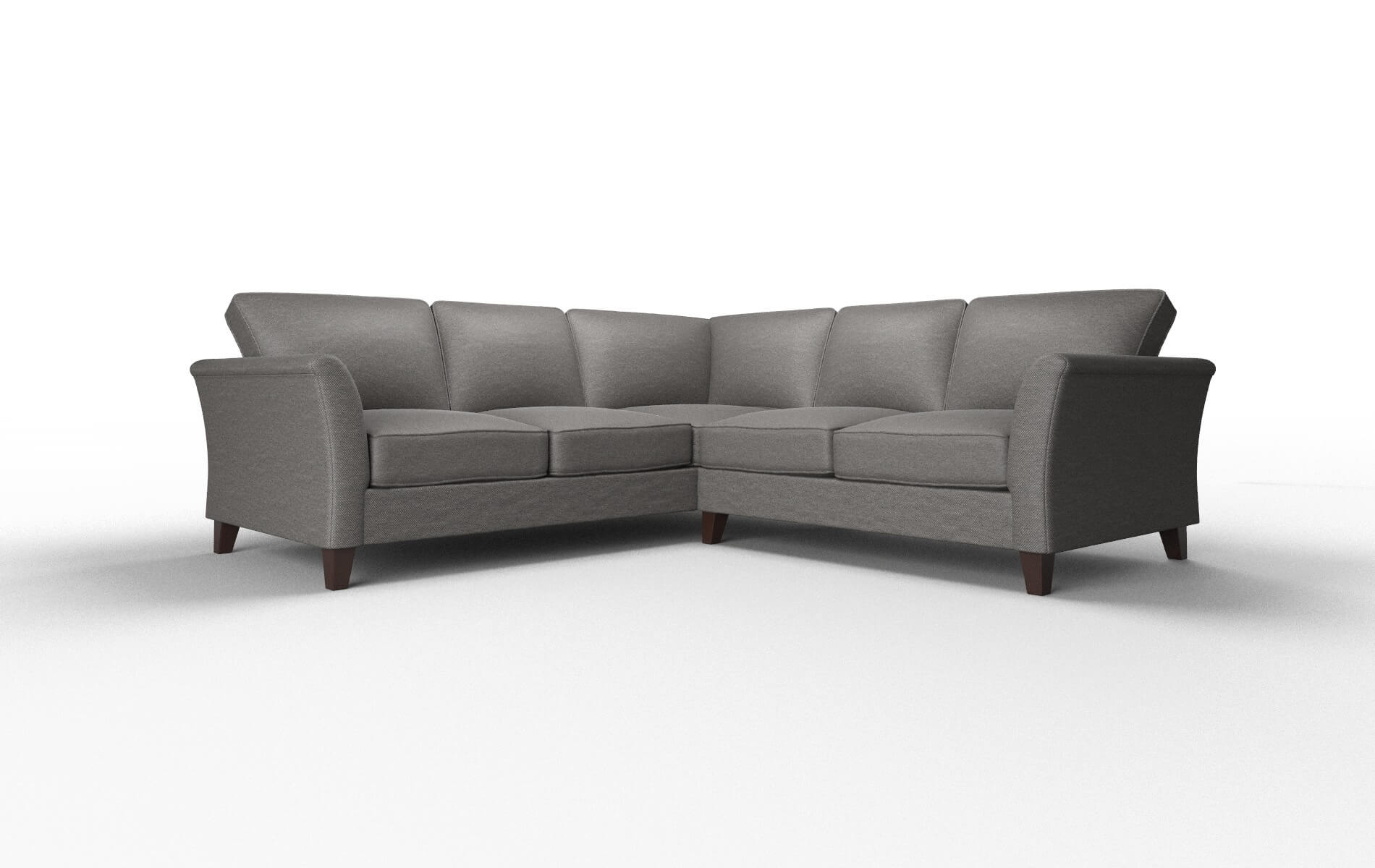 Cologne Oscar Grey Sectional espresso legs 1