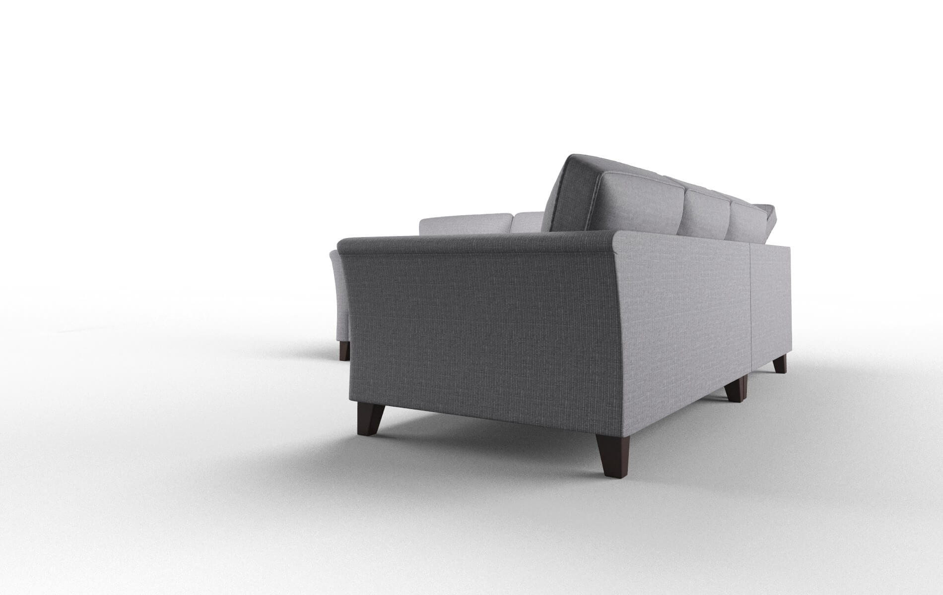 Cologne Parker Ash Sectional espresso legs 4