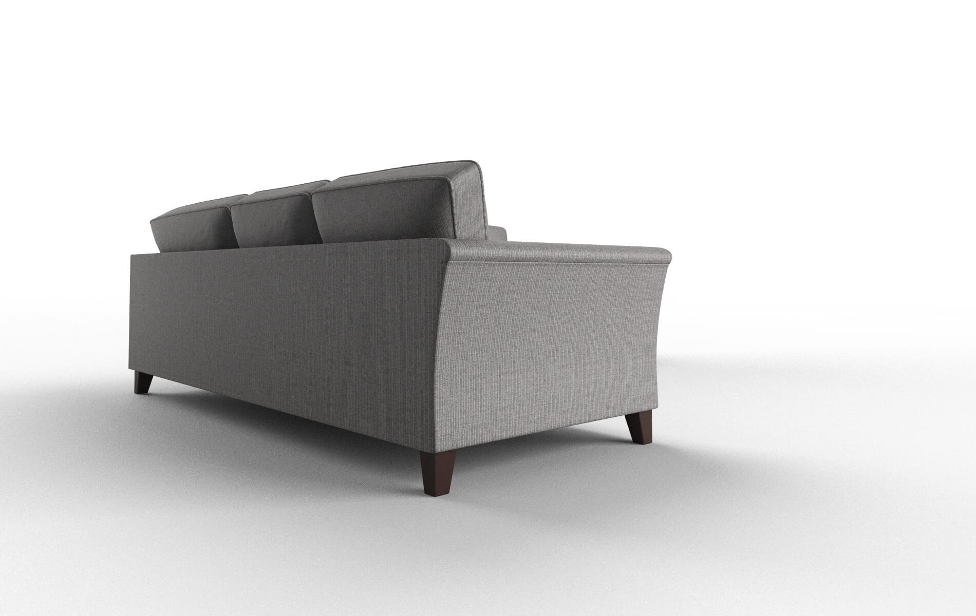 Cologne Parker Graphite Sectional espresso legs 3