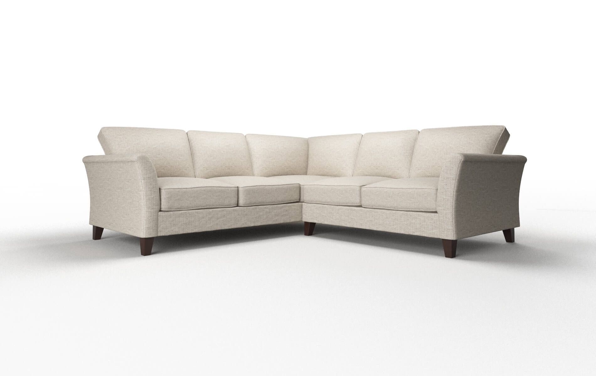 Cologne Parker Wheat Sectional espresso legs 1