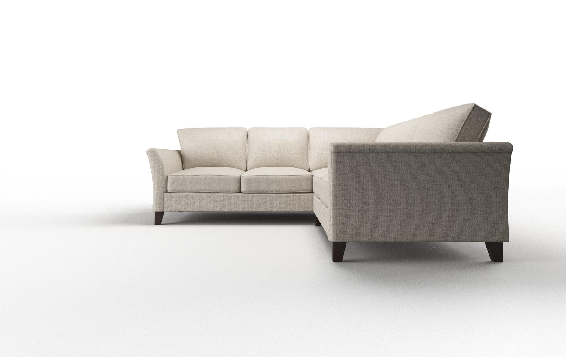 Cologne Parker Wheat Sectional espresso legs 5