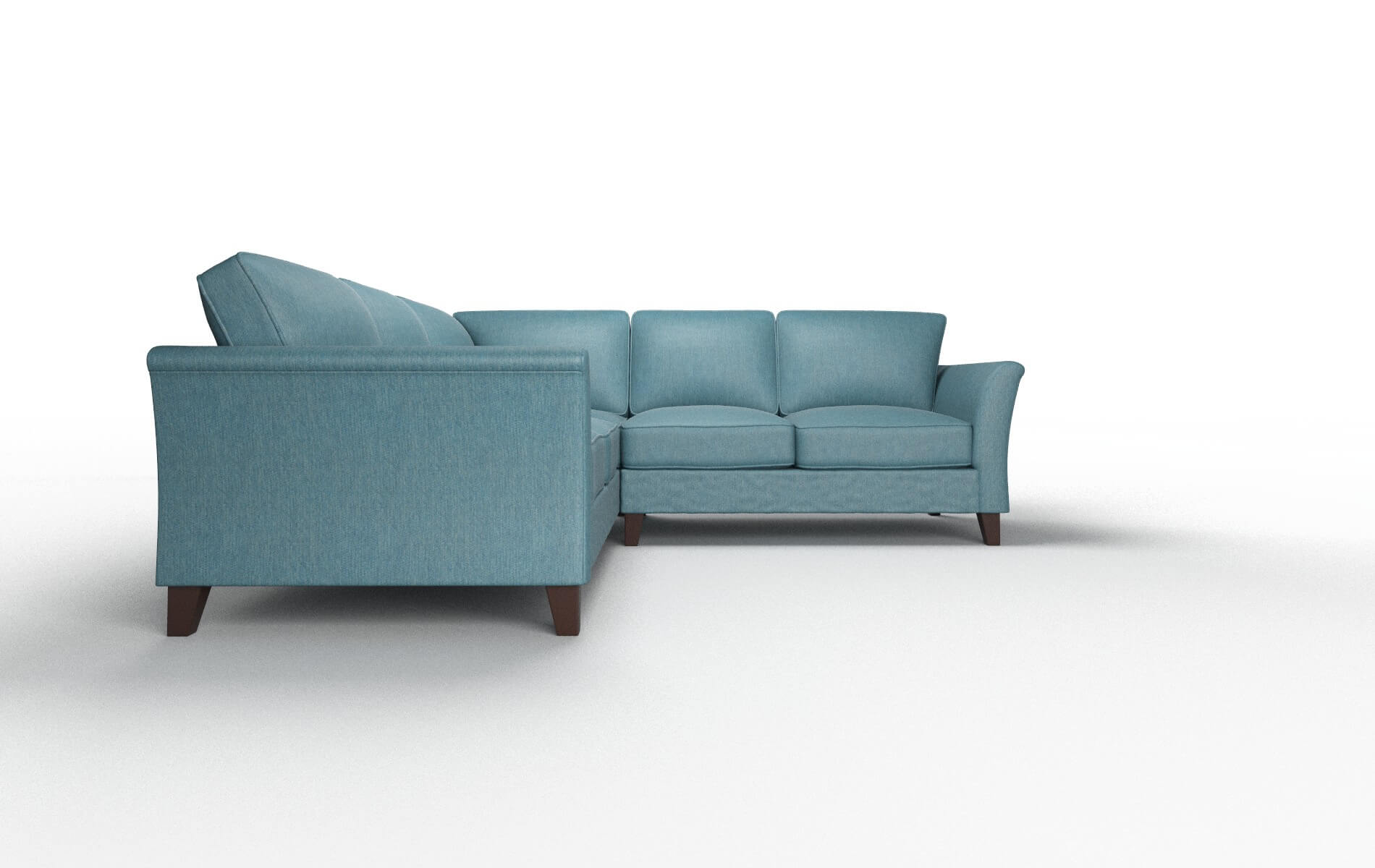 Cologne Portland Prussian Sectional espresso legs 2