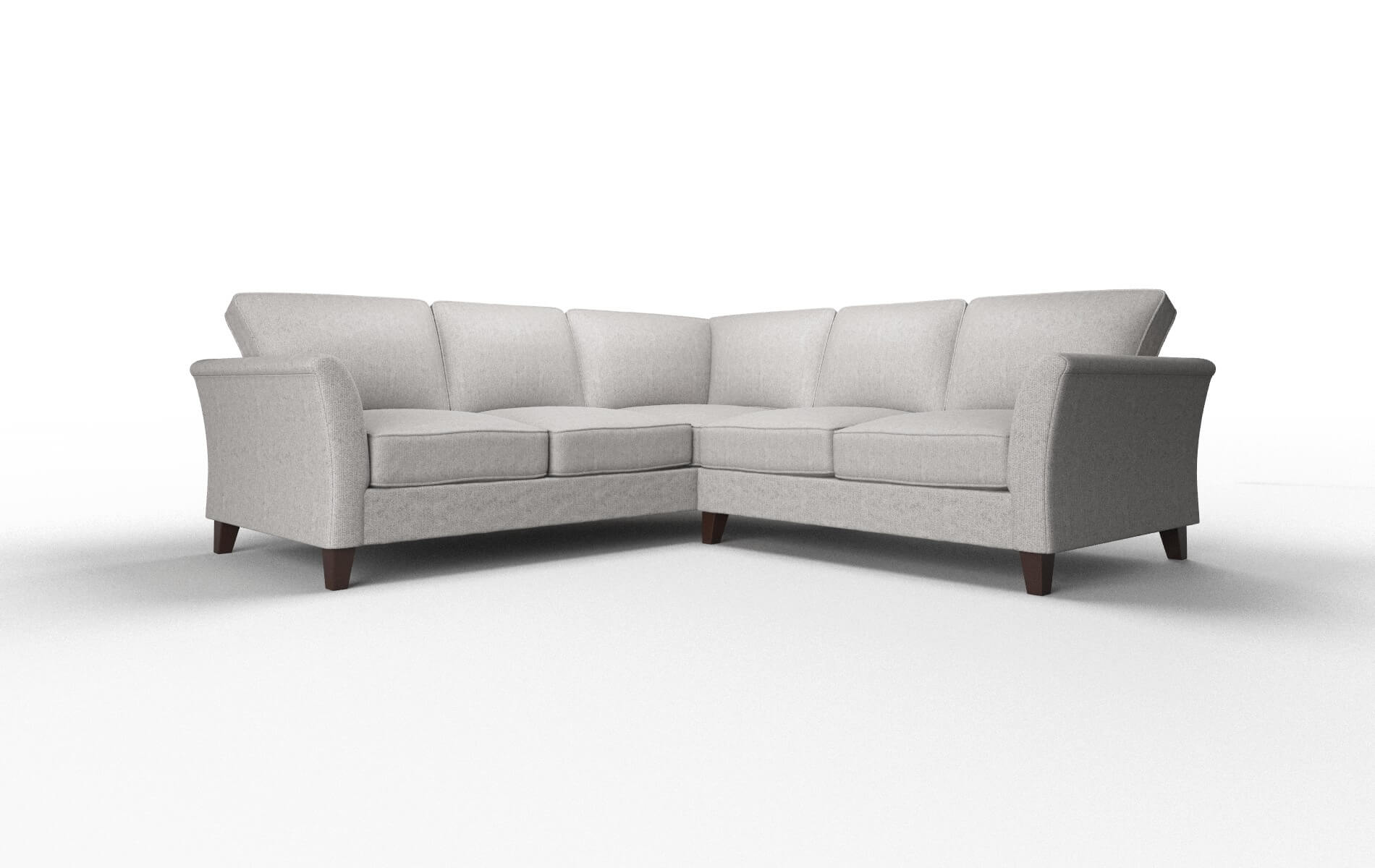 Cologne Prime Ash Sectional espresso legs 1