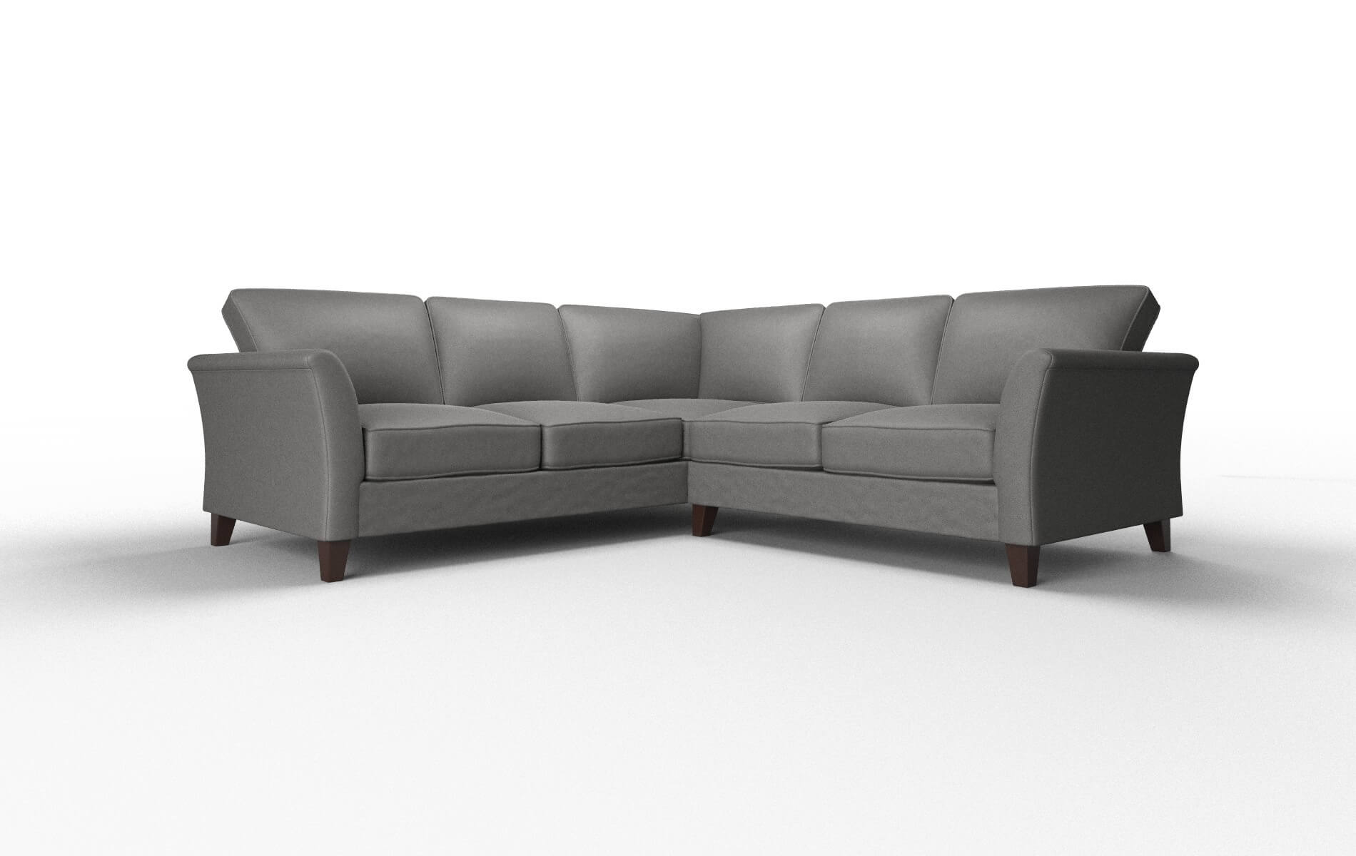 Cologne Rocket charcoal Sectional Espresso Legs  1