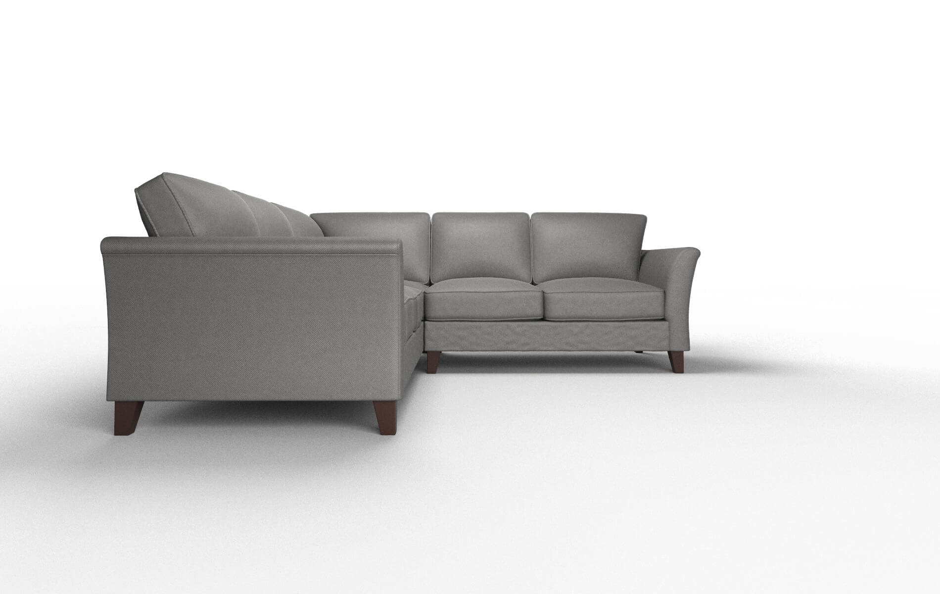Cologne Rocket Charcoal Sectional espresso legs 2