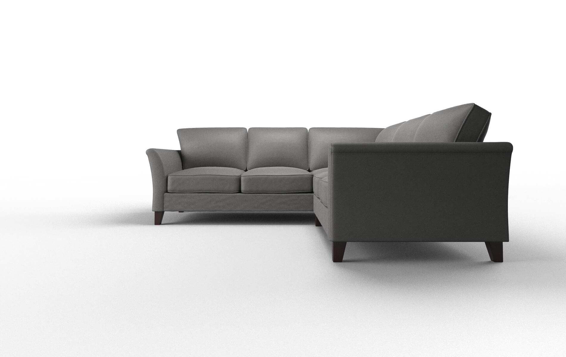 Cologne Rocket Charcoal Sectional espresso legs 5