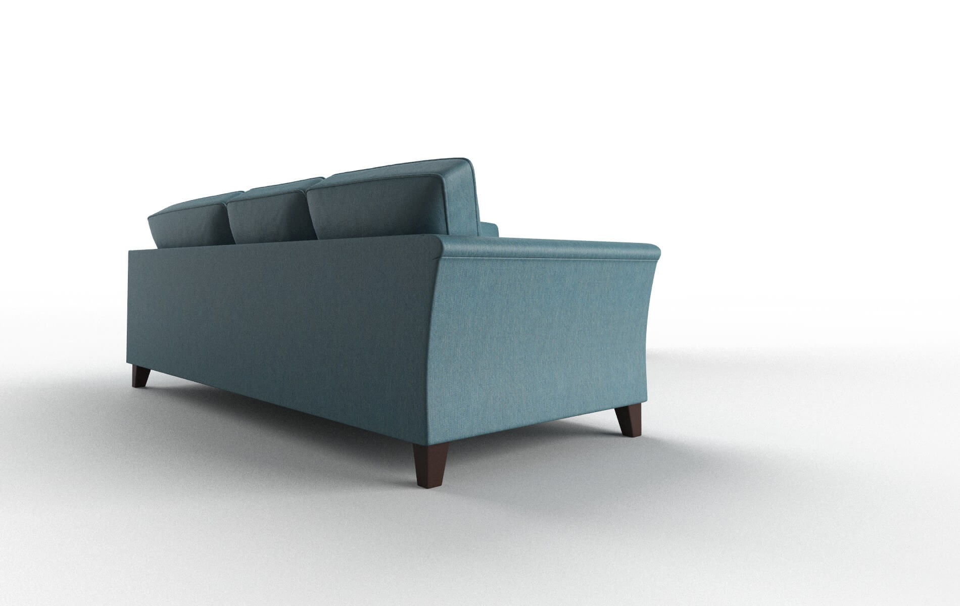 Cologne Royale Electric_blue Sectional espresso legs 3