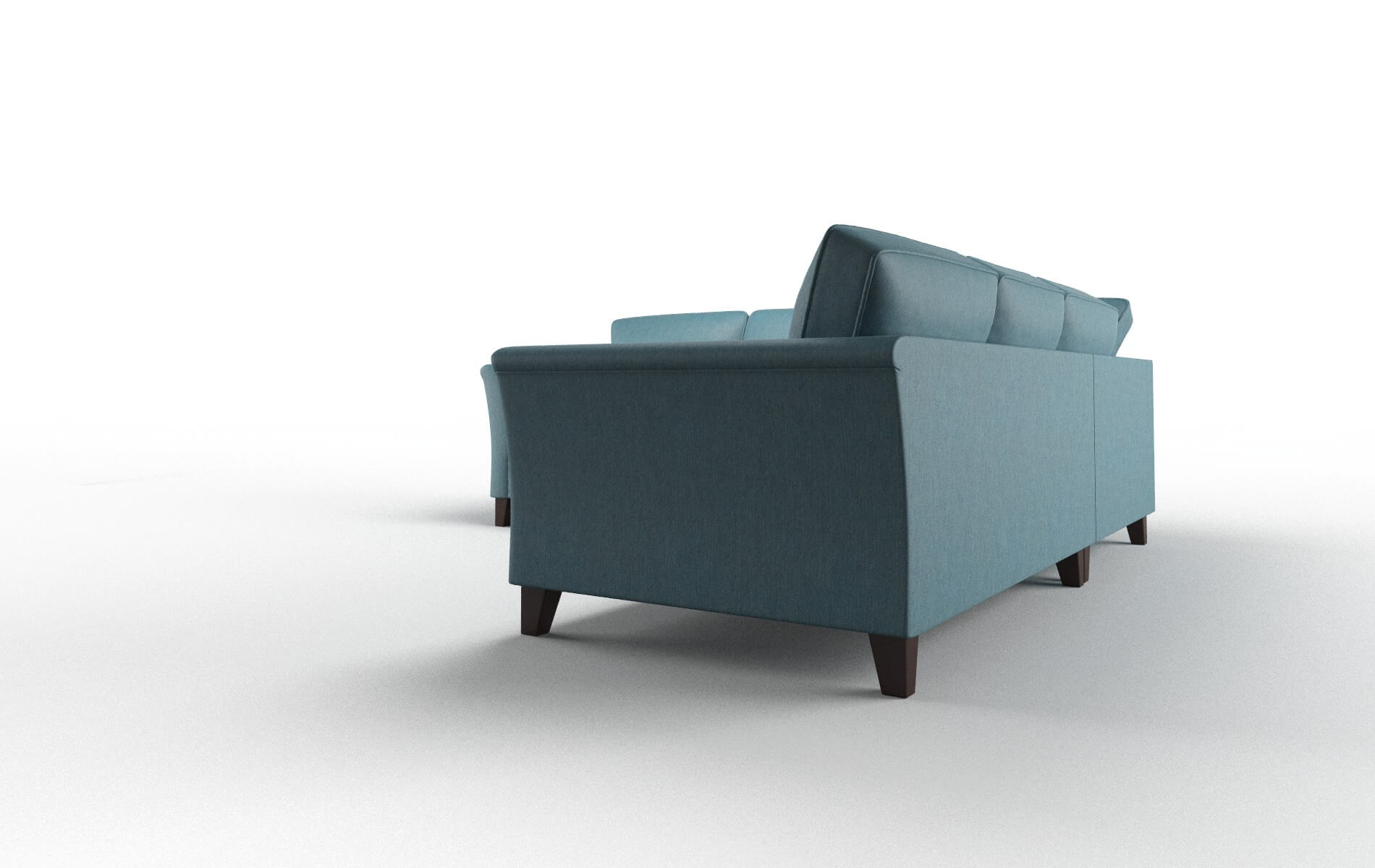 Cologne Royale Electric_blue Sectional espresso legs 4