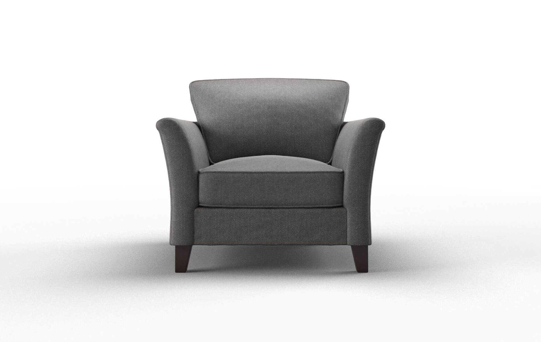 Cologne Sasha Grey Chair espresso legs 1