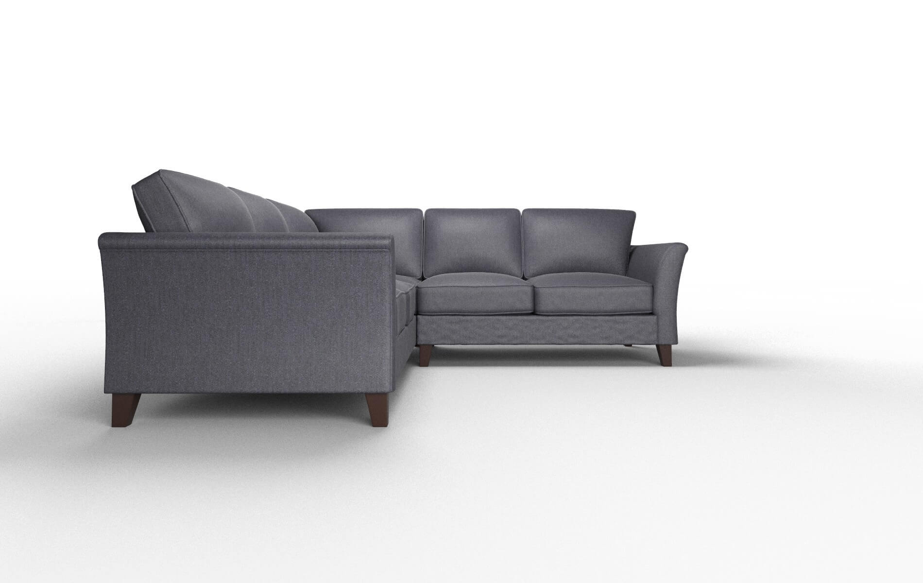 Cologne Sasha Navy Sectional espresso legs 2