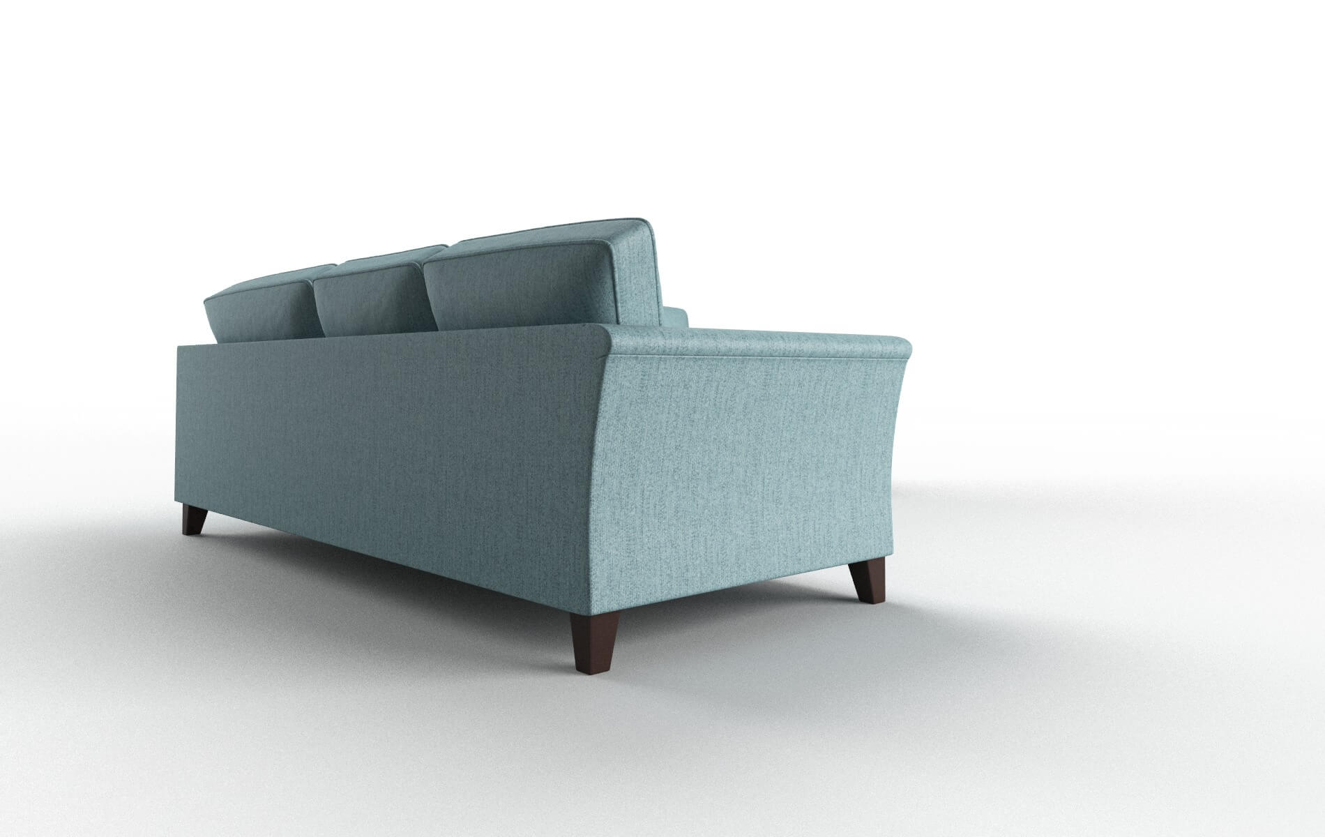 Cologne Sasha Teal Sectional espresso legs 3