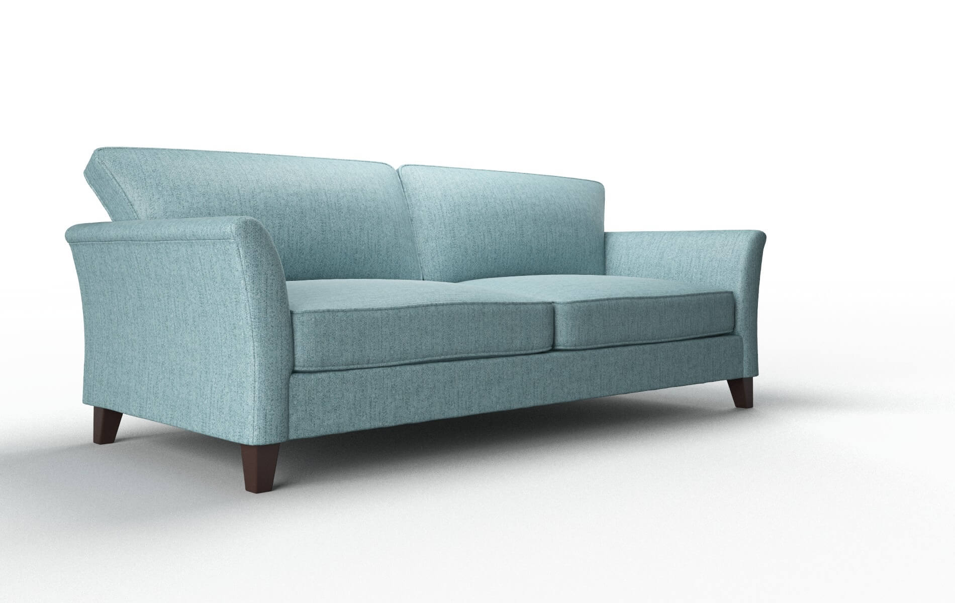 Cologne Sasha Teal Sofa espresso legs 2