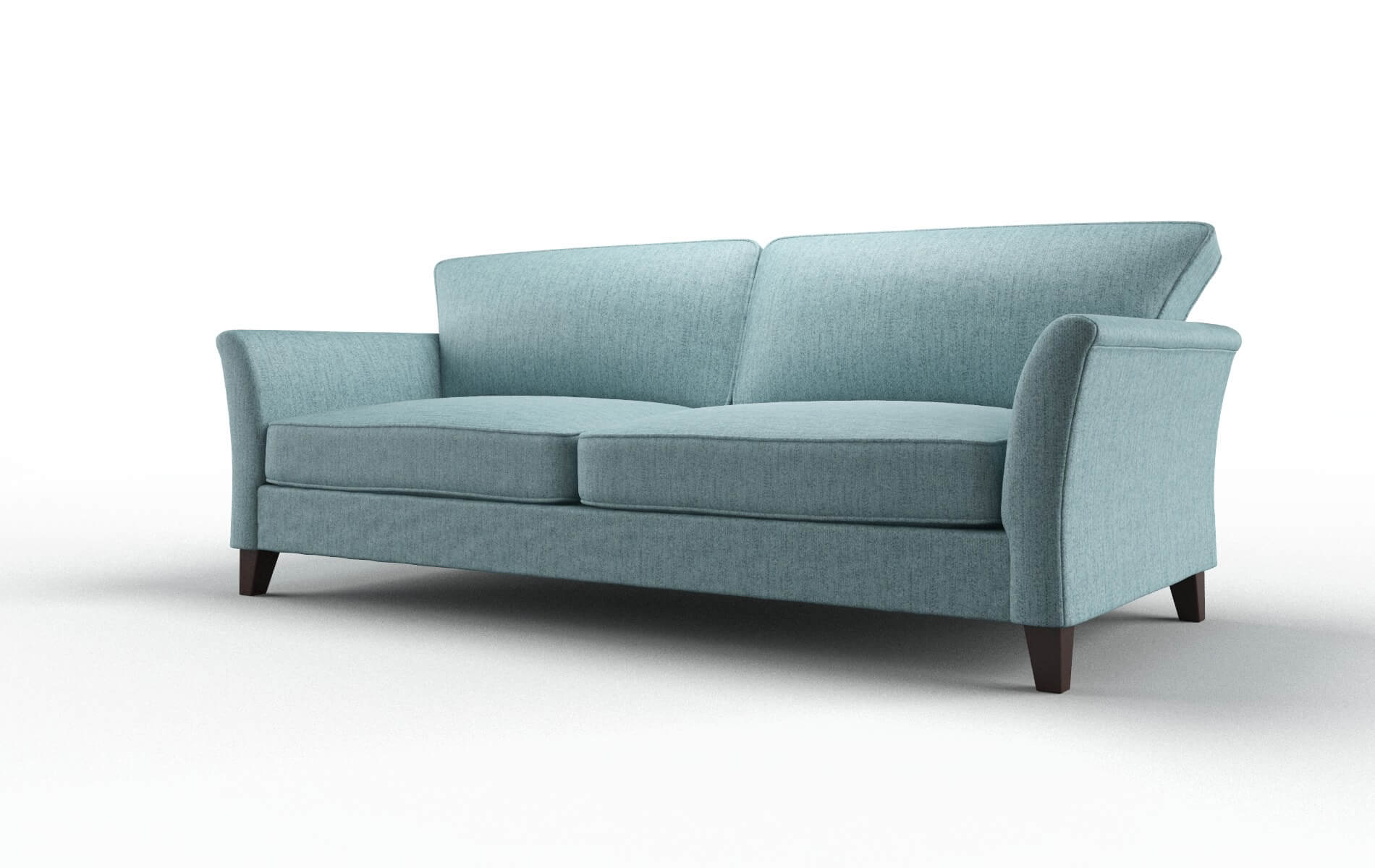Cologne Sasha Teal Sofa espresso legs 4